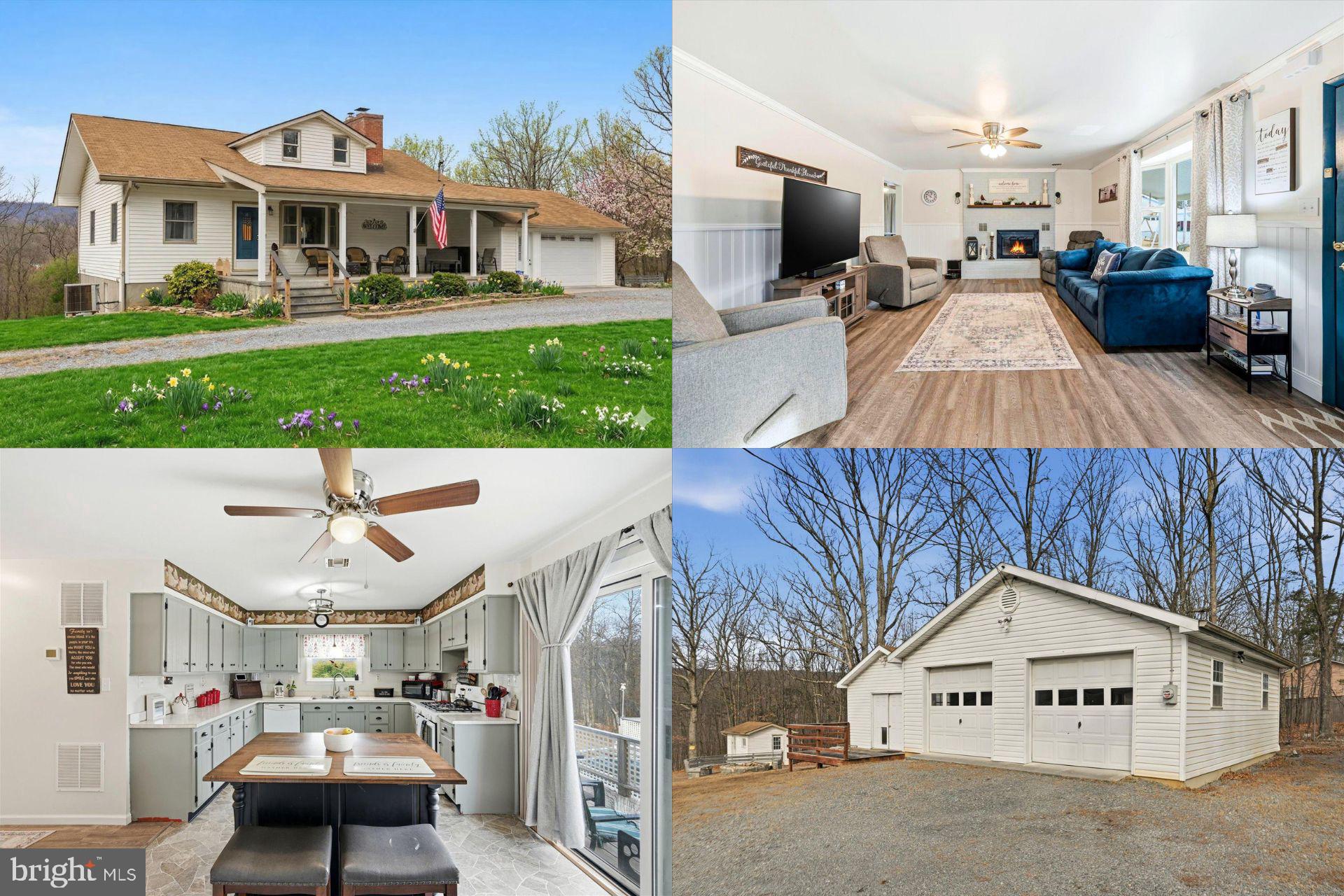 This charming property offers a perfect combination of indoor comfort, outdoor enjoyment, and exceptional flexibility in a peaceful setting. The inviting front porch is a great spot to relax and enjoy the surrounding views. Inside, the open living and dining area provides a versatile space that suits both daily routines and gatherings, with plenty of room for various furniture arrangements. Outdoor living is a highlight, featuring an above-ground pool ideal for seasonal relaxation and entertaining. The attached garage offers convenient parking and storage, while the spacious two-car detached garage provides additional room for vehicles, equipment, or hobbies. A shed shop and separate utility building add even more space for tools, projects, or organization. With its mix of comfortable living areas, ample garage options, versatile outbuildings, and outdoor amenities, this property offers a unique opportunity to embrace both functionality and lifestyle in a beautiful location. Priced well below recent appraisal! Photos may be virtually staged