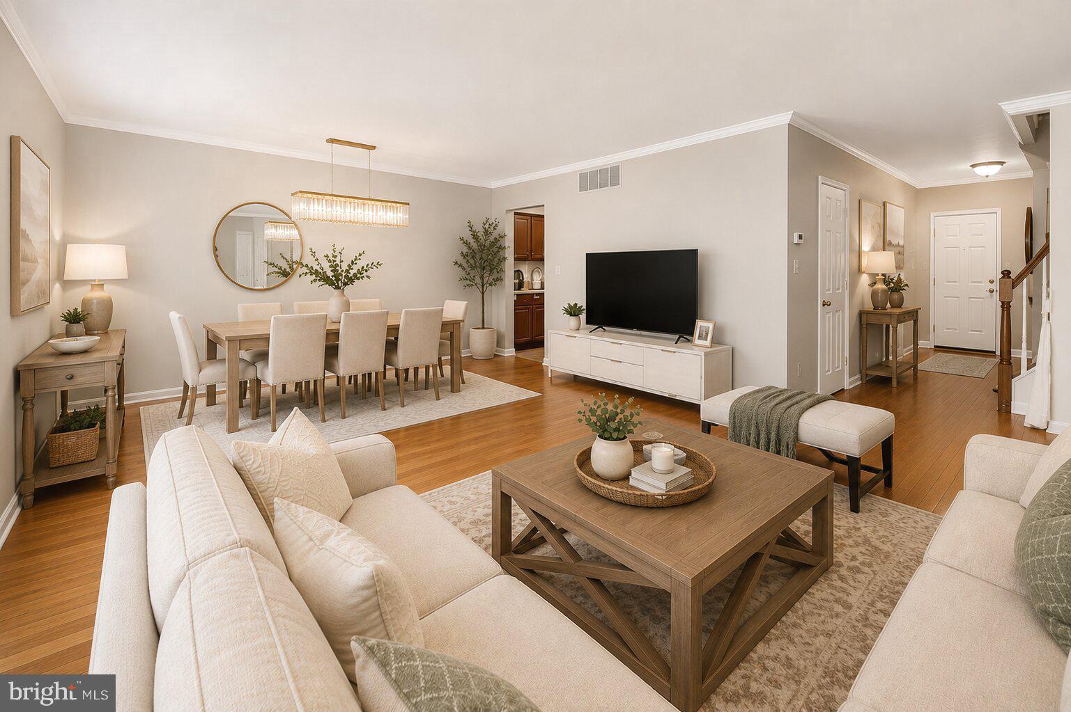 Beautiful, bright, and spacious END-UNIT townhouse in the highly desirable Chapel Hill community, offering 3 bedrooms, 3 full baths, and 1 half bath in an open and inviting layout with plenty of room to spread out.

The main level features an updated kitchen, a convenient half bath, and a versatile bonus room—perfect for a home office, playroom, or flexible living space. Enjoy updated flooring and carpet throughout, creating a fresh, modern feel.

Upstairs, you’ll find three generously sized bedrooms, including a spacious primary suite with an updated private bath, along with a second full bathroom. The entire upper level is finished with comfortable, updated carpeting.

The walk-out lower level provides additional living space with a large recreation room featuring a cozy wood-burning fireplace, a full bath, and an extra room ideal for guests, a home office, or play space. A laundry/utility room offers ample storage, and updated flooring completes this level. Some images are virtually staged.

This home seamlessly combines space, modern updates, and flexibility—perfect for comfortable everyday living and effortless entertaining!!!