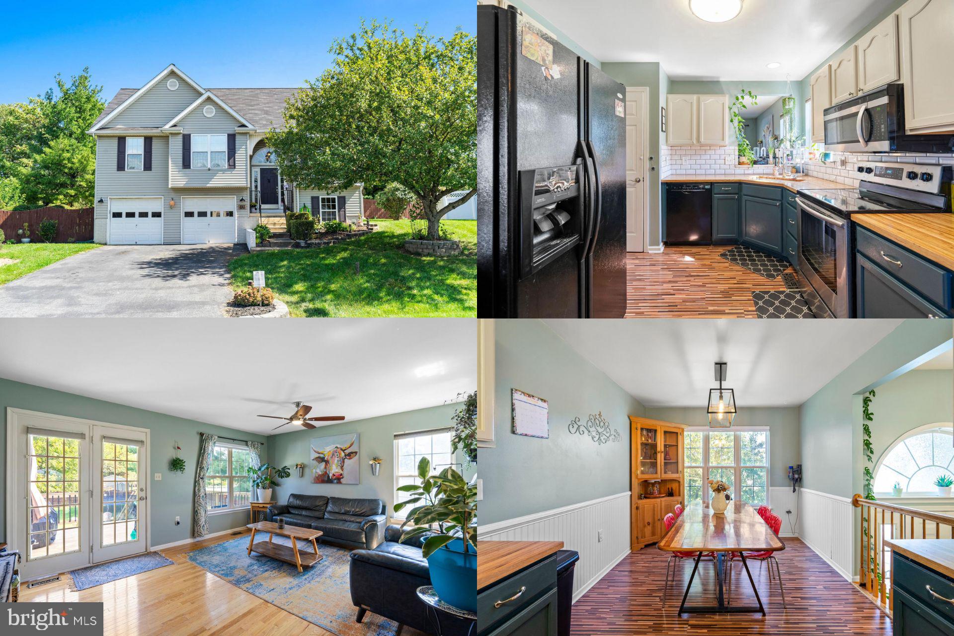 This charming split foyer home offers 2,000+ finished sqft, a brand New Roof, New  Deck with  steps and detached workshop with electric.  The main level includes a spacious family room wired for surround sound, kitchen with updated cabinets, backsplash and  new butcher block countertop plus 3 bedrooms and 2 full baths.  The lower level with oversized recreation room, laundry, additional bedroom and 3rd full bath plus 2 stall garage give this home plenty of extra space.  Enjoy sitting outside, let your pets run in the backyard that is fully fenced and has mature landscaping.  There is a beautiful park just a block away from the home with a play ground and perfect area to picnic .  Plus this is a prime location within minutes to shopping, restaurants, The Historic Harpers Ferry and The Appalachian Trail. Call for a showing! **Accepting Back up Offers **