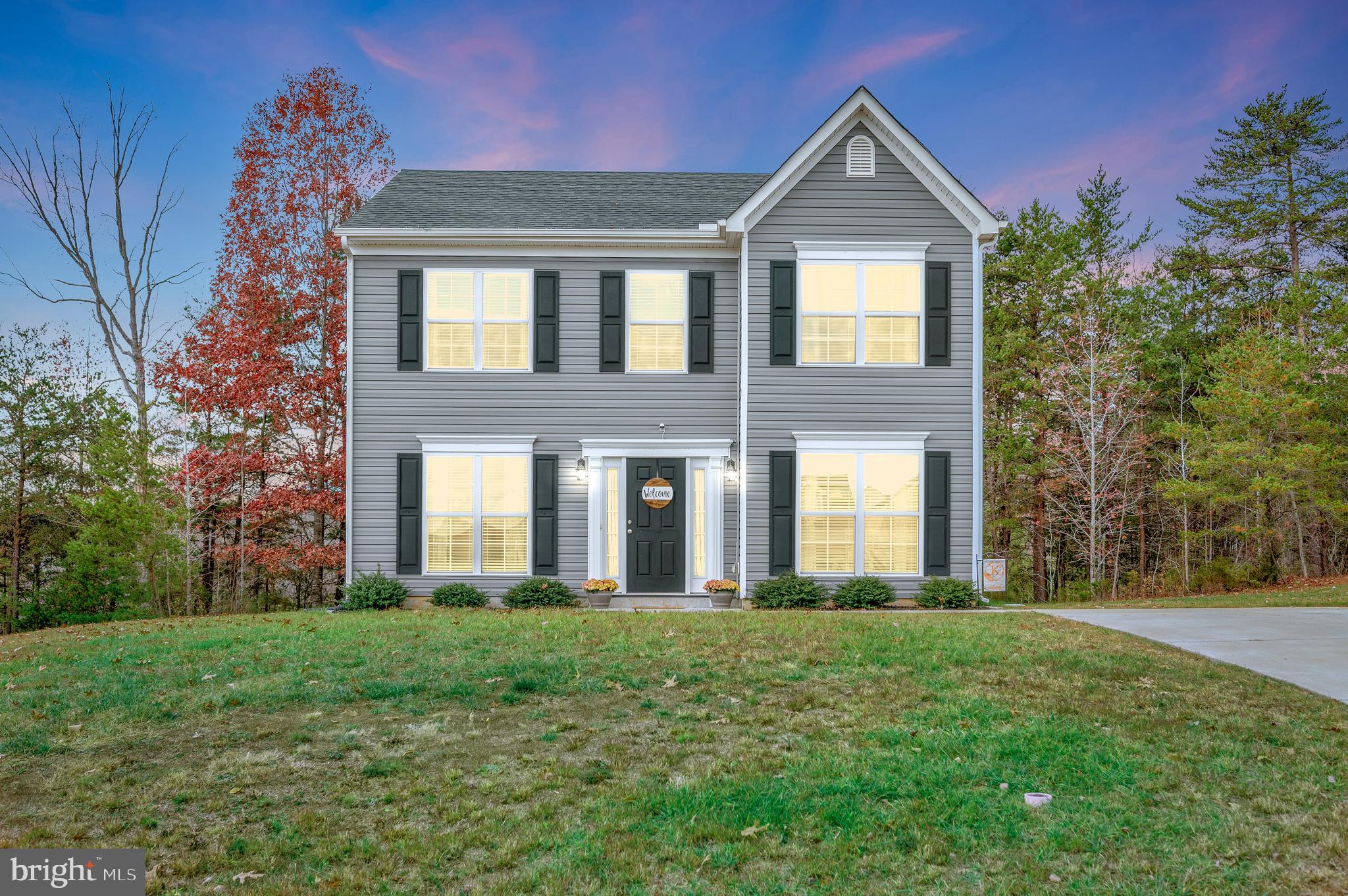 ADORABLE low maintenance colonial in the Heart of Louisa!  The home is perfectly situated for an easy commute to Charlottesville, Richmond, and Fredericksburg. or work from the comfort of home enjoying Xfinity Wi-Fi. Only 15 minutes from I-64.  Town of Louisa public park and pool close by for summer fun! Enjoy community movie nights and food trucks!  Recently built in 2021. This like new home offers 3 spacious bedrooms, 2 1/2 baths, upper-level laundry, stainless steel appliances, plenty of cabinet space, bathroom and dual walk-in closets off the primary bedroom. Sliding glass door off the eat-in kitchen to the patio for easy access to grill. Low maintenance yard and concrete driveway! Perfect affordable home to settle into before the new year!