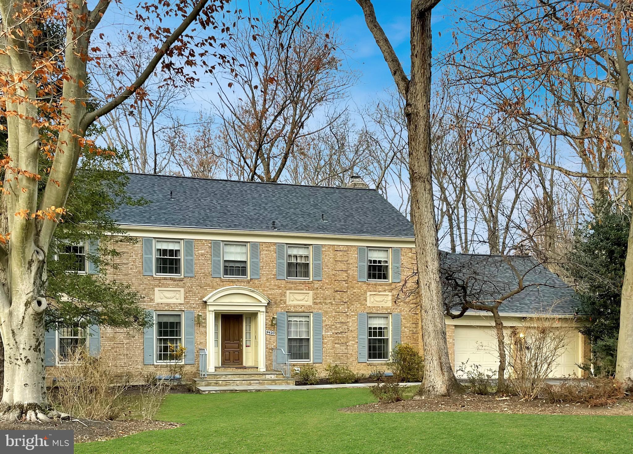 Exceptional, almost 6,000 square foot Croyder/Irvin colonial with a brand new architectural shingle roof in popular Potomac Village.  This stately brick colonial was beautifully expanded by Bell Builders around 2001 and has unbelievable living spaces.   The $300,000+ custom built expansion included a Family Room extension, a study, a private and spacious main level Owners Suite with a huge closet and sumptuous Owners full bathroom.   This home is ideally suited for multi-generational living with a second Owners Suite upstairs and four additional bedrooms with HARDWOOD FLOORS underneath the bedrooms wall to wall carpeting.   You'll love the main level floor plan with formal Living and Dining Rooms and the open Kitchen/Family Room concept.  A separate study allows you to Zoom from home without distractions.  The home also has the coveted mud room/laundry room!  The daylight, walk-out Lower Level is very big - fully finished in the original footprint area with a recreation room, exercise room and full bath.  The "new" unfinished space under the Owners Suite could have many uses - just bring your imagination.  Outside you'll find a large entertaining deck or a lower level patio perfect for the fire pit plus level play space!  All this on a quiet cul-de-sac within walking distance to Potomac Village and Potomac Elementary.  Take time from your holiday parties to pop into the open house.  You won't be disappointed!