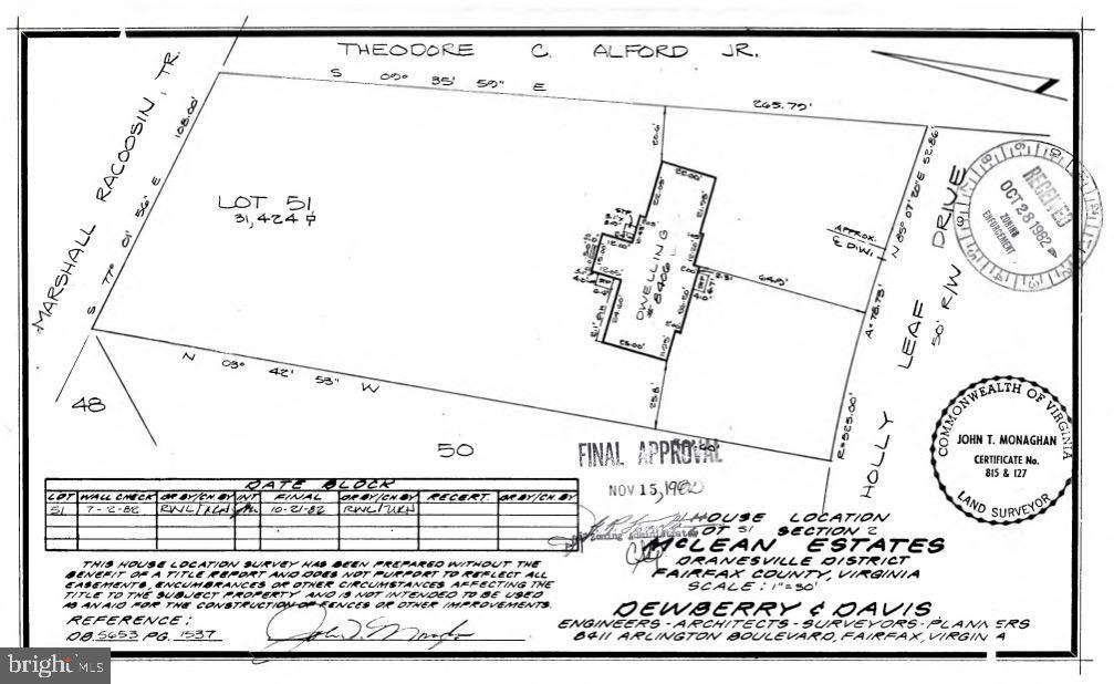 MCLEAN ESTATES - Land