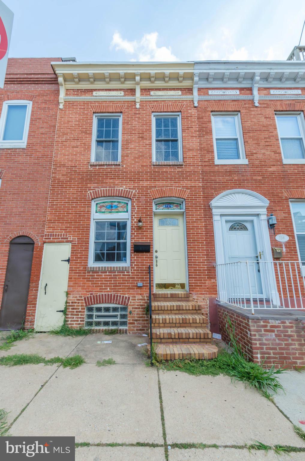 Charming home located in the heart of Canton. This 2 bedroom 2 full bath features gleaming hardwood floors, stainless steel appliances, granite countertops, and exposed brick throughout.  The home is within walking distance to an abundance of restaurants and shopping as well as the hubs of Fells Point and Harbor East! Waterproofing estimate for basement under "documents" section.