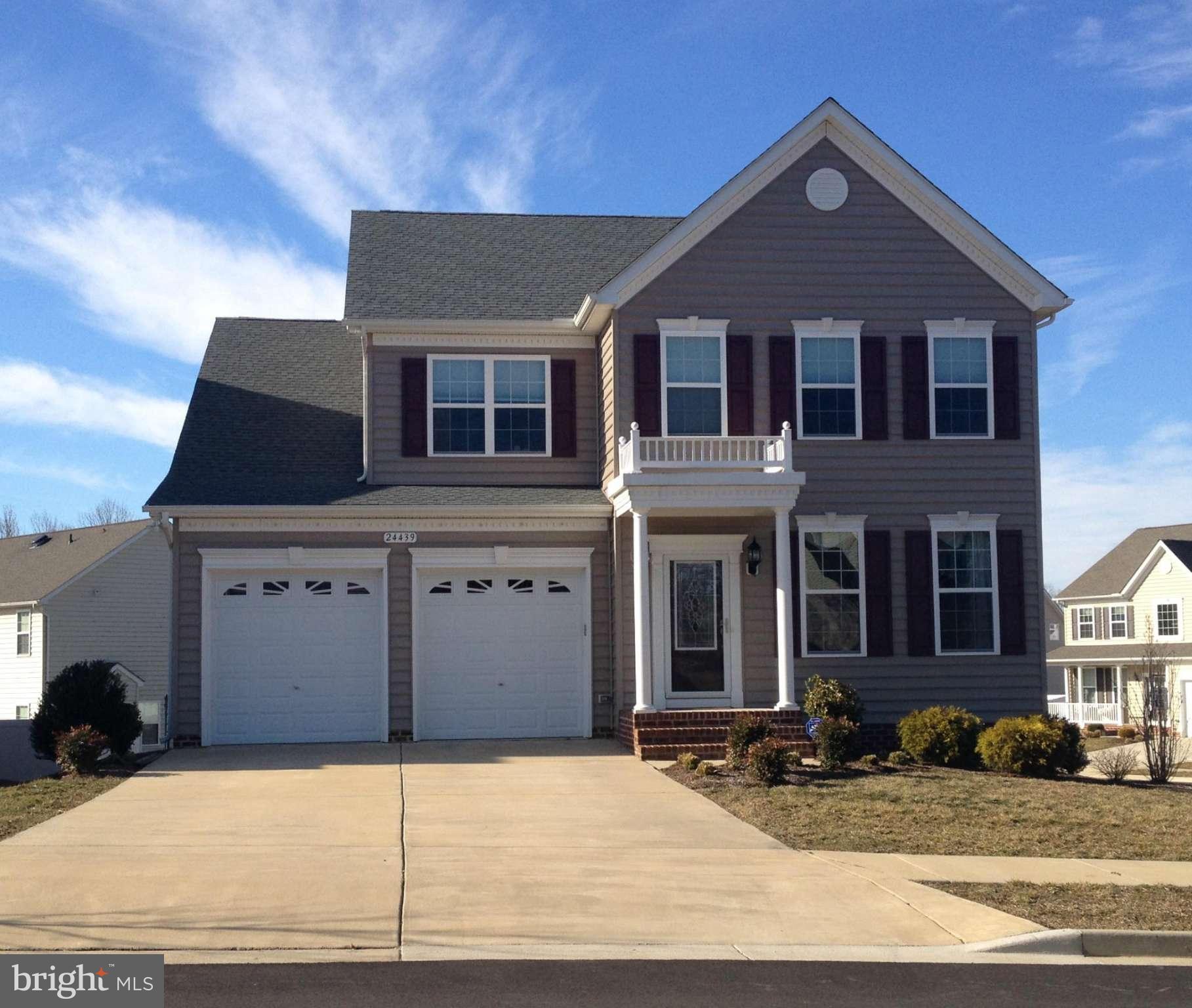 Spacious and well maintained 4 bedrooms, 3.5  baths, large kitchen w/center island, granite counters, 42  cabinets, Hardwood floors in the foyer and kitchen,. gas fireplace in FR, fully finished basement with rec-room, bedroom & full bath, corner soaking tub & separate shower & walk-in closet in MBR suite,  2 car garage, deck, security system, dual zone HVAC. Wilkinson PM application is required.