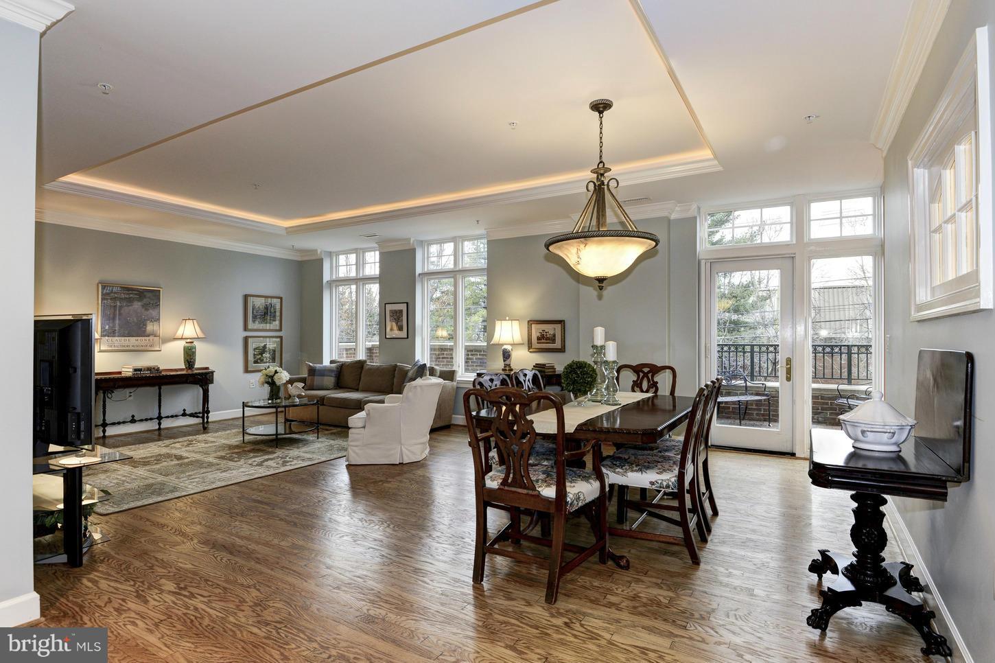 Urban living at its finest in downtown Bethesda. Chic building with only eleven residences. Two bedroom plus den, two bath unit. Over 1900 square feet of interior space, plus additional 215 square feet of terrace. Roof-top deck, storage, secured garage parking. Easy to show, on LB.