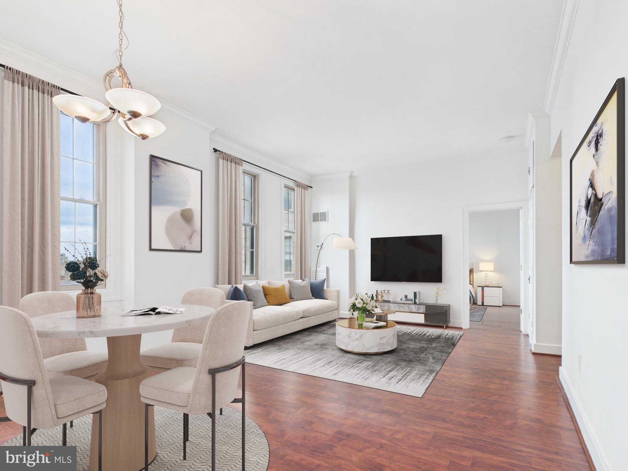 Welcome home to the iconic Belvedere, where historic charm meets modern convenience. This beautifully maintained 1-bedroom, 1 full bath condo is 100% move-in ready and designed for effortless living. Step inside to soaring 10-foot ceilings, hardwood flooring, and a sleek kitchen featuring granite countertops and stainless steel appliances, perfectly blending style and functionality. But living here is more than just owning a home—it’s embracing a lifestyle. Enjoy 24-hour lobby service for added security and ease, along with access to stunning historic amenities including grand ballrooms, the elegant John Eager Howard Room, the legendary The Owl Bar, a 13th-floor lounge with breathtaking views, and a unique lower-level shopping arcade. Perfectly positioned near top dining, shopping, and everyday essentials, this is city living at its finest—rich in history, character, and convenience. Own a piece of Baltimore history and elevate your lifestyle. Schedule your private tour today!