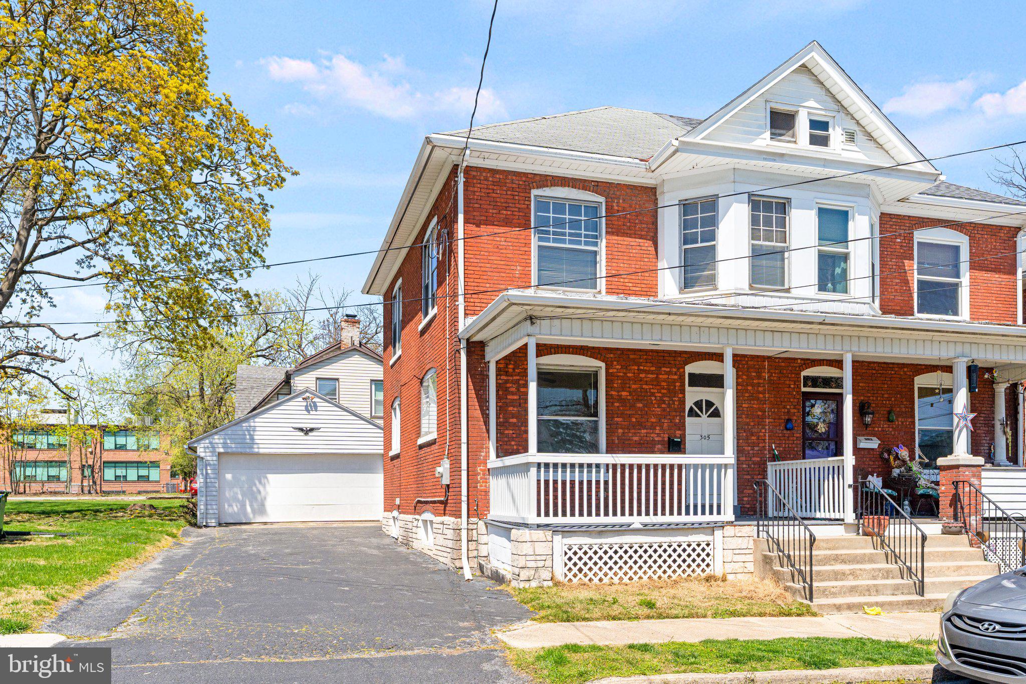 Welcome home to this adorable twin home in the heart of New Cumberland! Property features 2 BR, 1 BA, living room with ceiling fan, dining room with tray ceiling, updated kitchen , office and a full bath with walk-in closet! Plenty of hardwood flooring. The attic provides tons of space for storage and can easily be converted into a 3rd bedroom! OVERSIZED 1 CAR GARAGE WITH PRIVATE DRIVEWAY is a bonus! Fenced in backyard was recently seeded. NEW GAS BOILER and CHIMNEY LINER in 2021. Enjoy all the great things this charming borough has to offer, such as West Shore Theatre, Dead Lightning, Wild Rabbit, Faye’s Ice Cream Parlor, Neato Burrito and so much more! There's something special happening in New Cumberland—come be a part of it! Showings start 4/24. Schedule yours today!