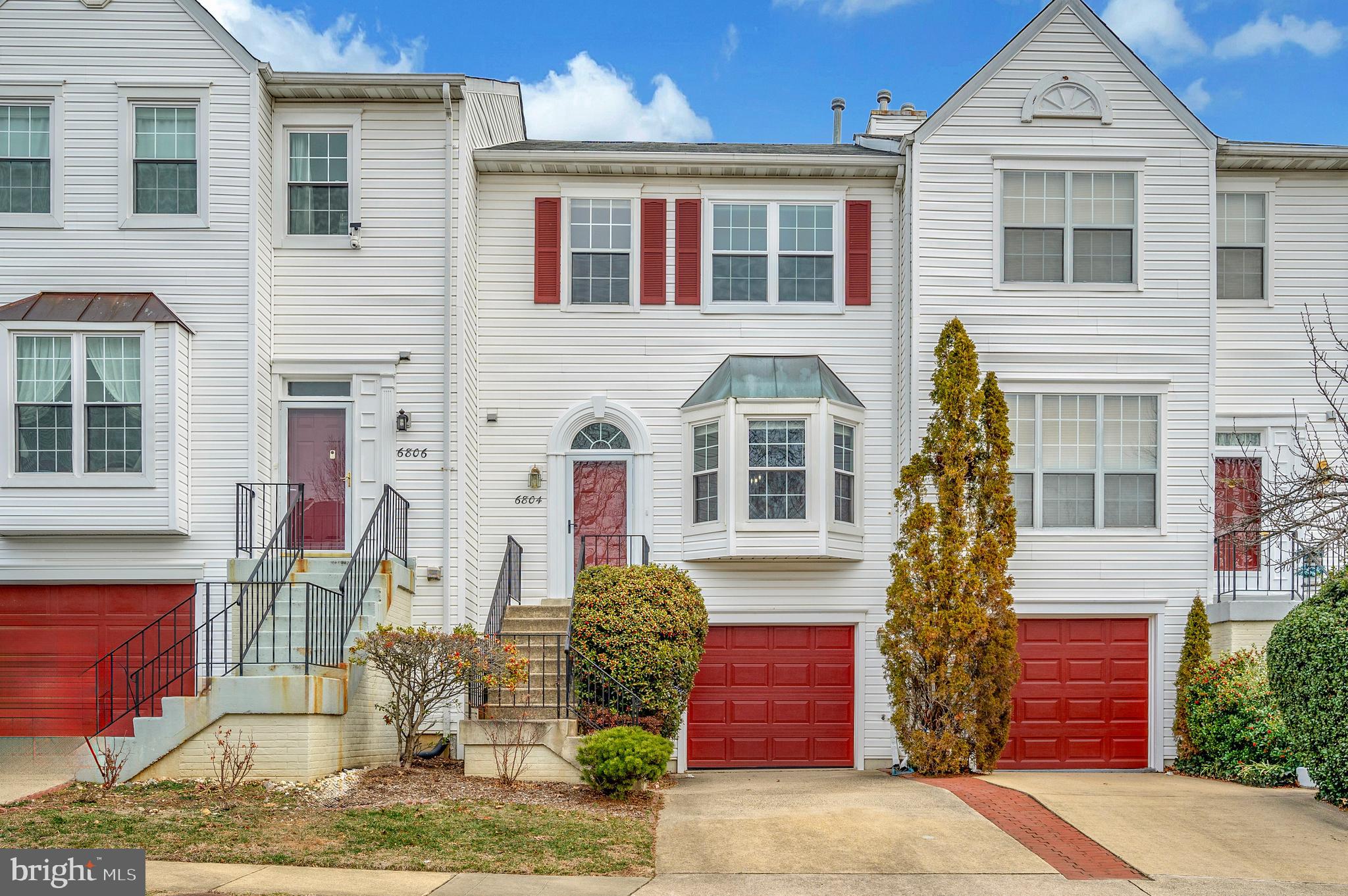 **Stunning 3-Level Townhome - Prime Location!**  

Welcome to this beautifully maintained 3-level townhome, offering an ideal blend of elegance, comfort, and convenience! From the moment you step inside, you’ll be greeted by a grand foyer featuring a striking arched window above the front door, filling the space with natural light. A recently renovated powder room is conveniently located just off the entryway.  

The main level boasts a spacious living and formal dining room combination with gleaming hardwood floors. The living room is highlighted by a charming bay window with a unique window seat, offering a picturesque view of a tranquil pond. The dining room boasts a custom built-in cabinet with an elegant granite top, providing abundant storage and a stylish, table-height counter space ideal for serving or display. The adjacent eat-in kitchen features granite countertops, under-cabinet lighting, and a sliding glass door that leads to a newly painted deck—perfect for outdoor entertaining.  

Upstairs, the luxurious primary suite impresses with soaring vaulted ceilings, a generous walk-in closet, and an ensuite bath with double vanities, a glass-enclosed shower, and a large soaking tub. Two additional bedrooms and another full bath complete the upper level.  

The lower level offers a cozy rec room with a marble-surround gas fireplace, abundant natural light, and direct access to the fenced back patio via a sliding glass door. Brand-new LVP flooring enhances the modern feel of this space. Additional features include two large storage closets, a laundry area, a second half bath, and access to the attached garage.  

Located just a short walk from fantastic community amenities, including a pool and fitness center, this home also offers unparalleled access to Kingstowne’s shopping, dining, and entertainment. Commuting is a breeze with easy access to I-395, I-495, I-95, and the Springfield/Franconia Metro, just five minutes away!  

Don’t miss the chance to own this exceptional townhome—schedule your showing today!