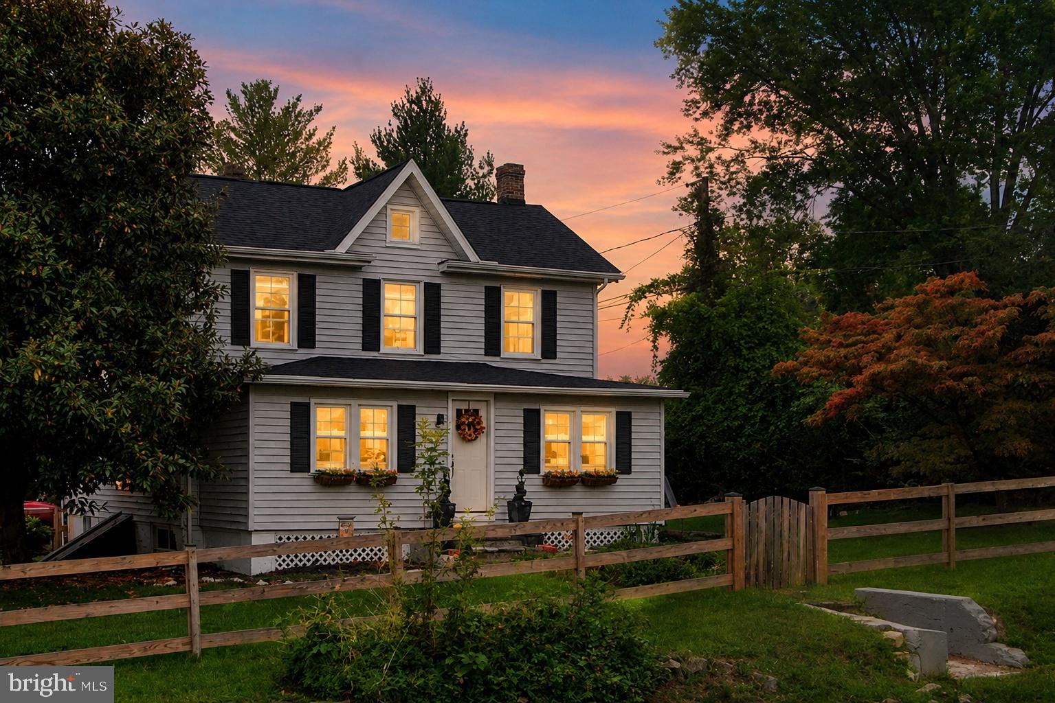 Charming Updated Farmhouse in the Heart of Purcellville Welcome to this beautifully updated farmhouse where historic charm meets modern convenience. Situated on a spacious lot in one of Purcellvilleâ€™s most desirable neighborhoods, this move-in-ready home offers timeless character with thoughtful updates throughout. Step inside to find the original wood staircase, hardwood floors, abundant natural light, and inviting living spaces full of warmth and personality. The updated kitchen, lighting, windows, HVAC, and appliances provide today\s conveniences while preserving the home's classic farmhouse appeal. Recent improvements include a new roof and gutters, fresh interior paint, two beautifully renovated full bathrooms with porcelain tile, professional landscaping, and a fully fenced backyard making this home truly turnkey. Outside, enjoy the large, private lot with plenty of room for entertaining, gardening, pets, or simply relaxing on a quiet evening. The location is hard to beat- just a short walk or golf cart ride to downtown Purcellville's restaurants, breweries, coffee shops, boutiques, parks, farmers market, and community events. Commuters will appreciate the easy access to Route 7, making trips to Leesburg, Ashburn, and Northern Virginia convenient. This home offers the perfect blend of historic farmhouse charm, modern updates, and an unbeatable location. Whether you're looking for your forever home or simply want to enjoy everything Purcellville has to offer, this is a rare opportunity you won't want to miss. Features Include: * New roof & gutters * Updated HVAC * Updated windows * Updated kitchen appliances * Two renovated full bathrooms with porcelain tile * Original wood staircase * Hardwood floors upstairs * Fresh interior paint * Professional landscaping * Fully fenced backyard * Large lot * Close to downtown Purcellville * Easy commuter access to Route 7 Move-in ready.