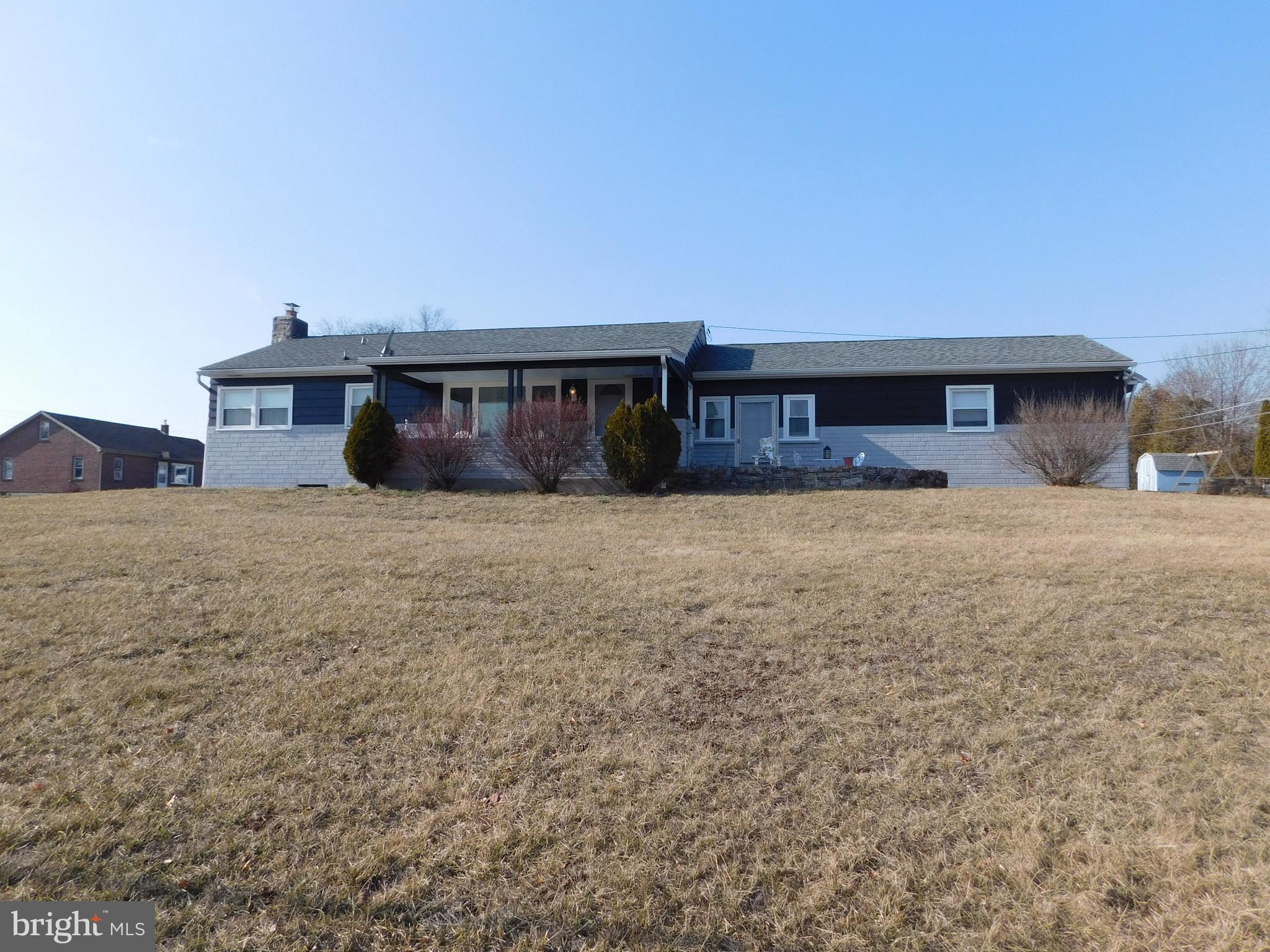 Well maintained brick ranch in the Tulpehocken School District. Newer roof, windows, HVAC and water heater. Spacious living room,
eat-in kitchen with peninsula and stools, two bedrooms and full bath plus a breezeway that was finished including heat and A/C. There is
a small area for storage above the home that is not a stand-up attic but has stairs from the living room. The lower level has the
mechanicals and laundry area, but, no outside access. Plenty of parking in the driveway. Open House is scheduled for Sun 3/9/2025 12-
2pm. Showings will be available after the open house.