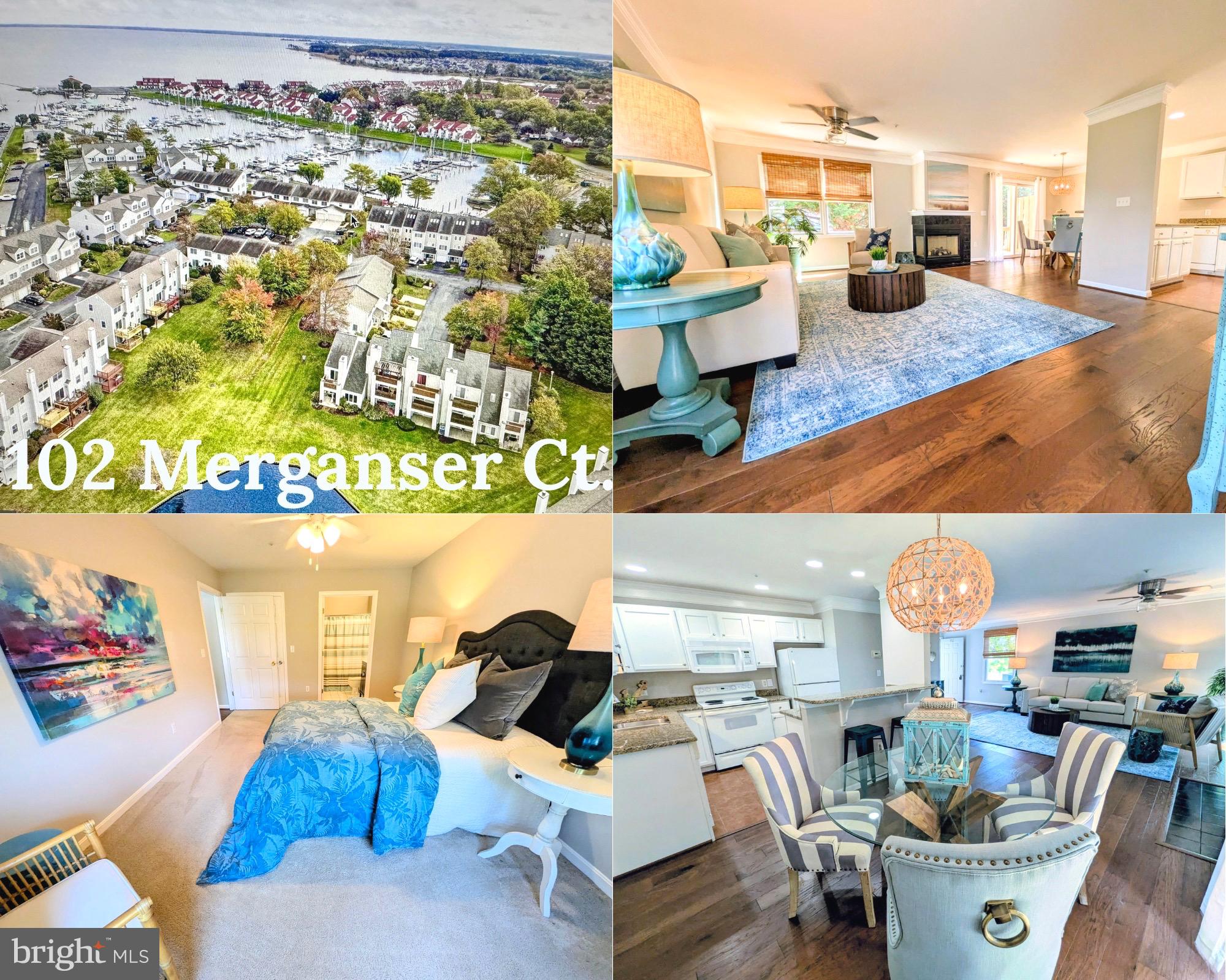 Island living anyone? Make a splash in the community pool, fitness center & tennis- just steps from your door! Spacious, MAIN-LEVEL coastal inspired condo in coveted Bayside on Kent Island. This 2 BR/2 Bath home is greeted with sunny patio area overlooking a lush lawn and  water views.  
Inside you will notice plenty of windows, abundance of natural light, and an open-concept design that creates the perfect mood for that "laid back" coastal lifestyle you crave.  
This home features a well designed kitchen with granite counter tops and eating bar.    There is plenty of space for entertaining! Relax in the large living/family room with a cozy fireplace and spacious dining area that opens to a private balcony.  The large, primary bedroom suite features a spacious walk-in closet and  full bath. The second bedroom is  bright with light conveniently located next to the second full, hall bath.  
There is so much to do living the Bayside lifestyle! Your new community offers a beautiful pool, clubhouse, fitness center, and tennis courts, all just a few steps from your door...and stay healthy, happy, and fit taking  your morning walk along the Cross Island Trail, offering miles of nature's beauty along the pathways.