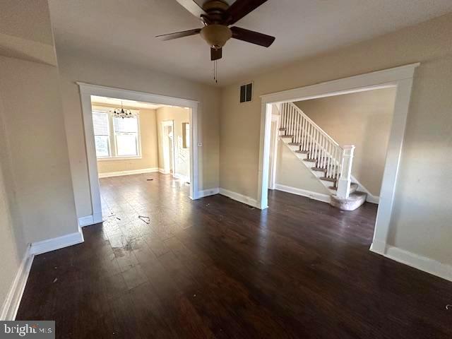SPACIOUS UPDATED ROWHOME WITH 3 FINISHED LEVELS OF LIVING SPACE AND OFF STREET PARKING!  Main level with a living room, dining room, and kitchen, upper level with 3 bedrooms & 1 full bath, a finished basement with a family room or 4th bedroom, 2nd full bath, storage space, and off street parking for 1 car.  Property is being sold as-is - seller will make no repairs.