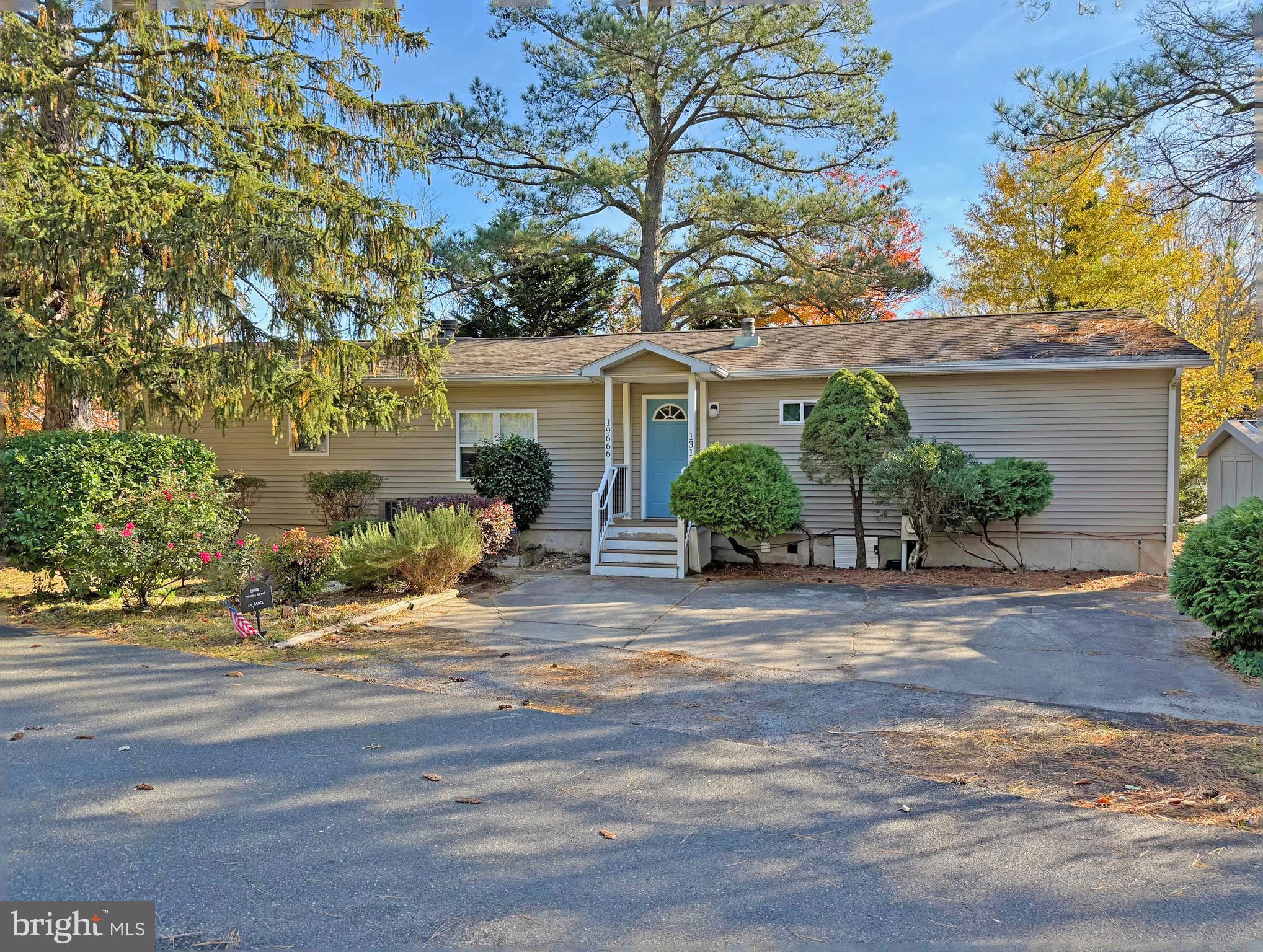 Extra spacious Barrington Homes doublewide is located on a large corner lot in the beach resort community of Camelot Meadows - Just 4 miles to the famous Rehoboth Beach boardwalk...but even closer to the community pool. This home has an expansive living room featuring a gas fireplace with a tile surround. The kitchen, with a cozy breakfast area, has a tile backsplash and hi-def laminate countertops. There’s fridge with an ice/water dispenser, disposal, electric cooktop, range hood, and a wall oven (and there’s space to install a new dishwasher). The home also has a more-formal dining area next to the kitchen. The main bedroom is en Suite. That bath has a long single-sink vanity for lots of counter space, and it has a stall shower. The other two bedrooms, which are generously sized, share the second full bath in the hall, which has a tub/shower. The side-by-side washer and dryer are in the hall. Ample closet space. Great screened porch with natural privacy. Shed for all your beach gear. Laminate flooring throughout, with vinyl in the kitchen & baths. Insulated replacement windows. Water heater was new in 2023, and the home has an all-electric HVAC Pac unit, which was installed in July of 2020. Furnished as seen. 2025 Lot Rent is $1,167/mt. (thereafter, lease will renew annually, with any increases capped as per 25 DE C. Sec 7050-7054). Lot rent includes trash/recycle, seasonal lawn service, and pool/fitness center membership. Homeowner pays electric, water, sewer. Equity LifeStyle Properties, Inc., the community owner, requires an Application from the Buyer, with acceptance based on the following criteria: 1.)income verification, 2.)credit bureau score, plus evaluation of debt-to-income ratio, and 3.)criminal background check. (Note: Family & friends may always visit, but rentals are NOT permitted.) Financing may be available to qualified borrowers from only a very, very few Lenders that specialize in installment/chattel loans for Pre-HUD mobile homes on leased land. Closing costs will include the 3.75% transfer tax (DMV Doc Fee) & a Settlement Agent fee.