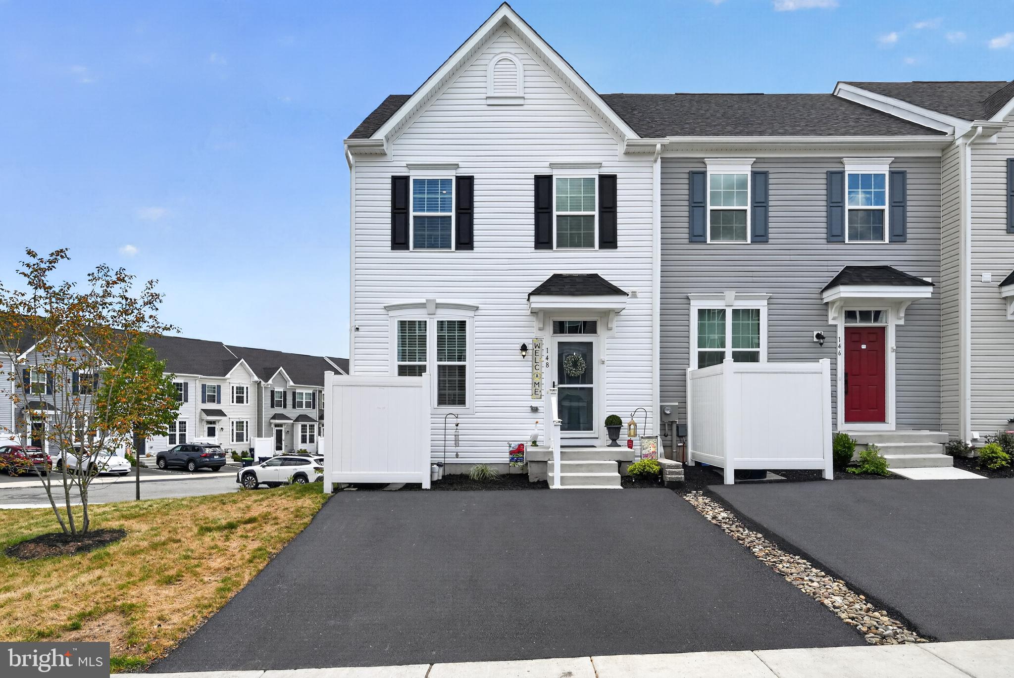 Stunning 3-Bedroom 3 1/2 bath End-Unit Townhome with Bonus Room in the Boyertown School District

Built just one year ago, this beautifully maintained end-unit townhome offers modern style, spacious living, and thoughtful upgrades throughout.

The open-concept main level features a bright living room, dining area, and a gourmet kitchen with a large center island—perfect for entertaining. Step outside onto the walk-out deck to enjoy outdoor dining or relax while overlooking the beautifully landscaped yard.

The home includes 3 spacious bedrooms plus a bonus room that can be used as a home office, playroom, or guest space. There are 3 full bathrooms and 1 half bathroom, providing comfort and convenience for family and guests.

The fully finished walk-out basement offers additional living space with direct access to an outdoor patio, making it ideal for entertaining, a recreation room, or a home gym.

Additional features include:

Luxury vinyl plank (LVP) flooring throughout the main living areas
Cozy carpet in all bedrooms
Custom blinds throughout the home
Water softener system
Beautiful professional landscaping
Private driveway
End-unit location offering added privacy and natural light

Residents also enjoy access to community amenities, including a clubhouse and playground.

This is located conveniently to all major roads, restaurants and shopping areas. This is sure not to last! Call to schedule your showing today!!!