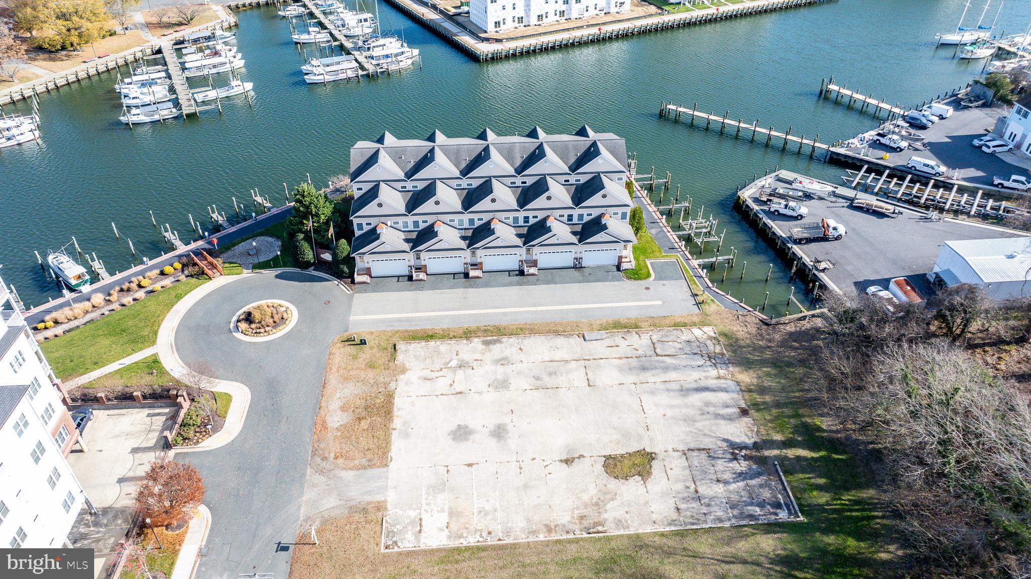 Terrific potential for investors.  1+/- acre parcel with waterfrontage on Cambridge Creek with two bulkheaded slips.  Zoned Downtown Waterfront Development District-General. The property offers a variety of uses including commercial, residential, or retail use and would be perfect for an apartment building, marina, retail store, restaurant, and more.