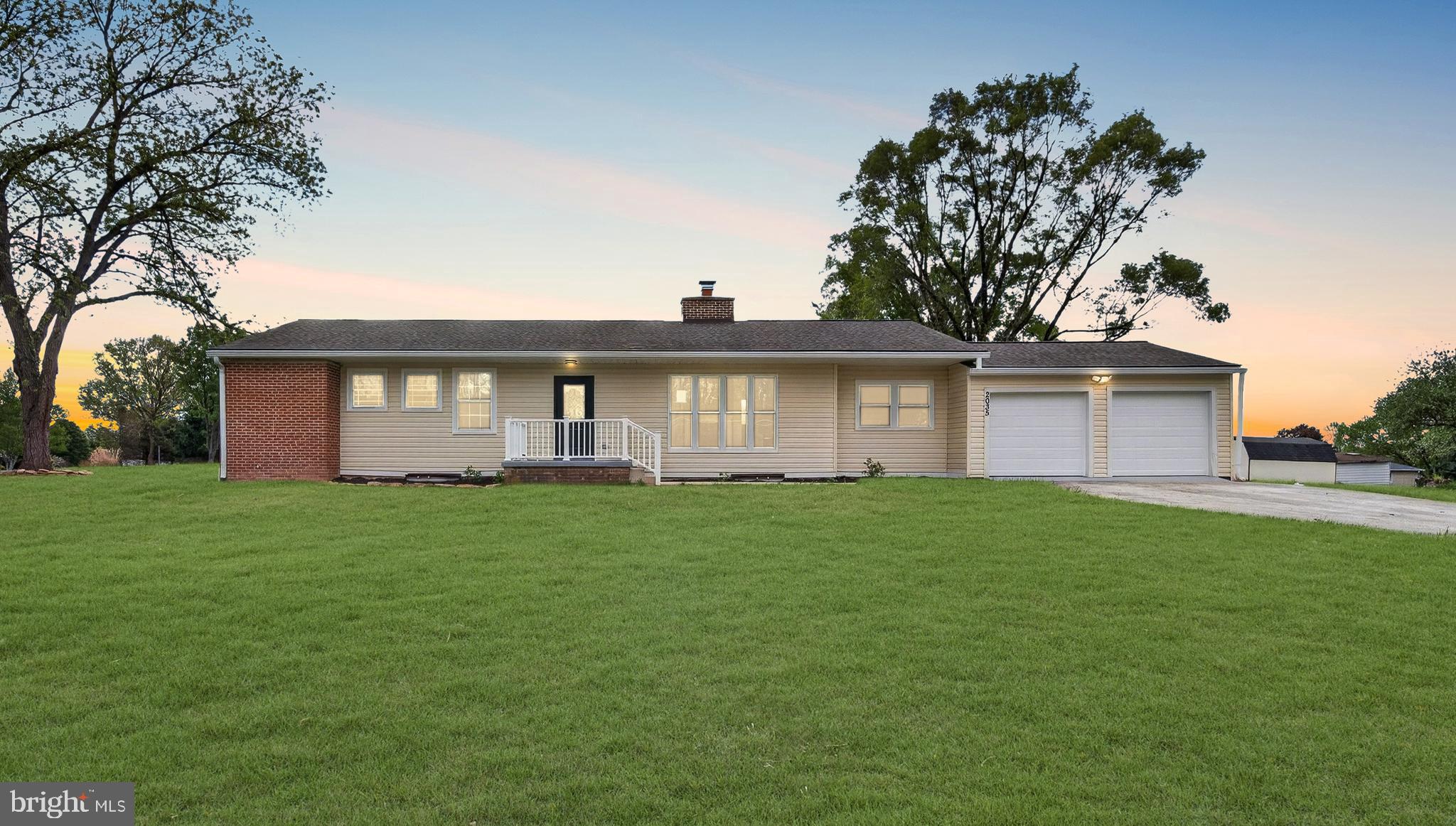 NEWLY RENOVATED & TURN-KEY! Exceptional opportunity to own a fully remodeled Rambler situated on a peaceful 1.9-acre property. This top-to-bottom renovation features a bright, open-concept floor plan designed for modern living.
The brand-new kitchen showcases updated cabinetry, sleek quartz countertops, and contemporary finishes. Enjoy peace of mind with major upgrades including a new roof, new HVAC system, new gutters, and a new deck—perfect for outdoor relaxation.
This multi-functional rural modern home is enhanced with recessed lighting throughout, creating a warm and inviting atmosphere. The fully finished basement includes 2 bedrooms, a full bath, and walk-up stairs, offering additional living space. Sheds in the backyard add extra storage and value.
Experience the perfect blend of privacy, comfort, and modern upgrades—don’t miss this incredible value!