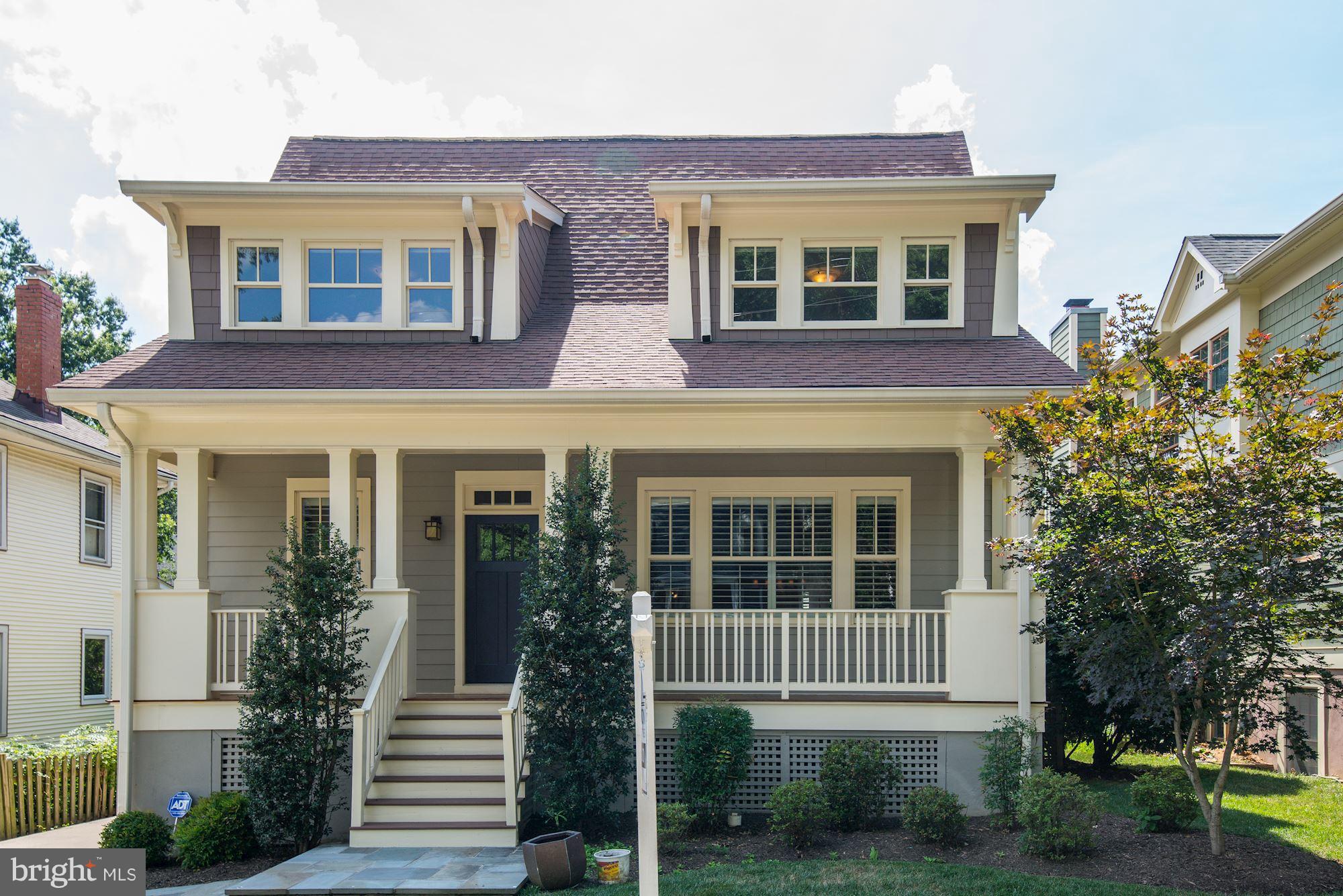 SPECTACULAR CHERRYDALE CRAFTSMAN BUNGALOW offering a spacious open floor plan for easy entertaining/living. Beautiful millwork, large windows w/ custom shutters, hardwoods. Gourmet eat-in kitchen w/ adjacent breakfast room plus formal dining rm. Gorgeous master w/ spa-like bath. Relaxing outdoor spaces! 5BR/4.5BA w/ a detached 1-car garage + fenced-in, large level yard.
