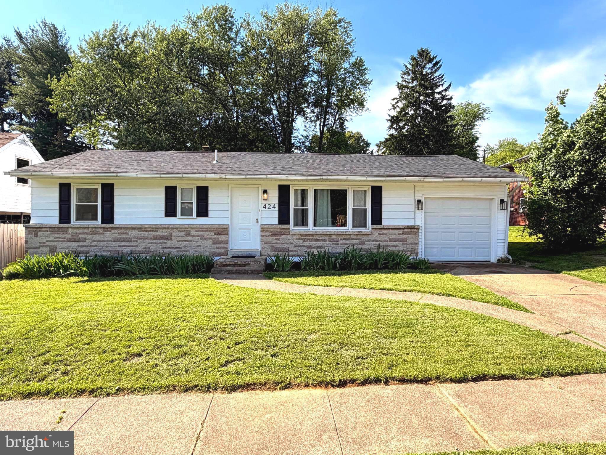 Move right into this beautifully remodeled ranch home in the highly sought-after Lower Dauphin School District! Renovated in 2023 with modern finishes and thoughtful upgrades throughout, this home offers the perfect blend of style, comfort, and efficiency.  

Step inside to discover luxury vinyl plank flooring, granite countertops, and a stunning kitchen featuring energy-efficient stainless steel appliances. The updated bathrooms showcase elegant tile showers and water-saving, energy-efficient fixtures. Sliding barn doors add character and versatility, leading to an optional fourth bedroom, private sunroom, home office, or flex space to fit your lifestyle.

Enjoy the convenience of first-floor laundry and the peace of mind that comes with a new energy-efficient HVAC system installed in November 2023 and new roof in 2022. The full basement provides endless possibilities for storage, a workshop, recreation space, or future finishing. Outside, you'll find a private, fully fenced backyard—perfect for entertaining, pets, gardening, or simply relaxing in your own outdoor retreat.

With modern upgrades, flexible living spaces, and a move-in-ready condition, this exceptional Hummelstown home is ready for its next owner. Don't miss the opportunity to make 424 N. Duke Street your new address!
