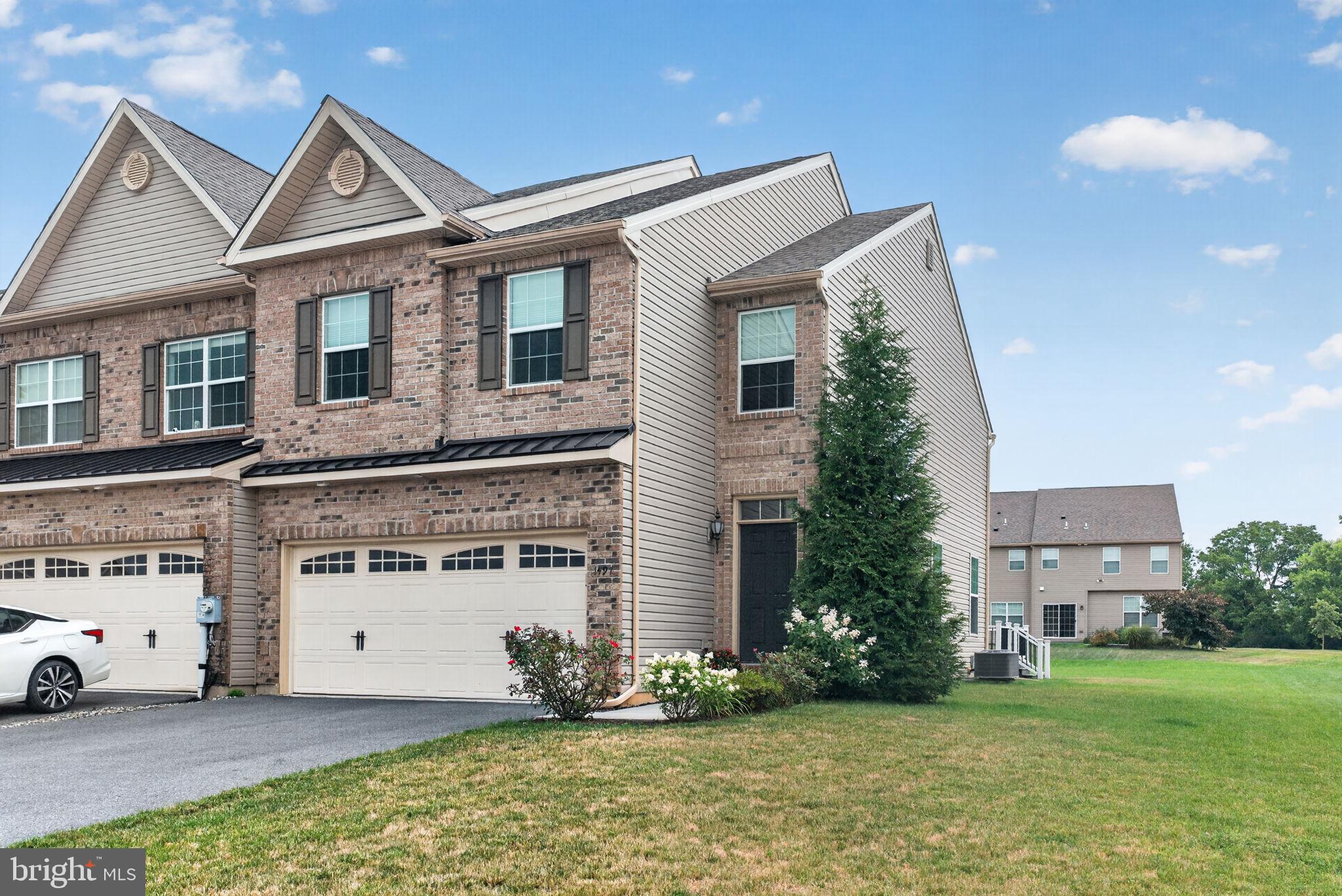 Welcome home to this stunning 7-year twin in Parkland School District! Offering an open, spacious floor plan and quality finishes throughout, this home is move-in ready. The inviting first floor features beautiful hardwood flooring and a well-appointed kitchen with granite countertops, breakfast bar, stainless steel built-in appliances, and a generous pantry. The adjoining breakfast area opens to a spectacular 25' x 15' Trex deck—perfect for entertaining, relaxing, or enjoying the nicely sized side yard. Upstairs, you'll find a versatile loft that makes an ideal home office, reading nook, or additional living space. The spacious primary suite includes a ceiling fan, walk-in closet, and an ensuite bath with a pocket door, dual vanity, tile flooring, tiled walk-in shower, and a luxurious soaking tub. A convenient second-floor laundry room adds to the home's thoughtful design. Additional highlights include a large basement offering endless storage, efficient gas heat, central air conditioning, sprinkler system, and a brand-new hot water heater (2026). Don't miss the opportunity to make it yours!