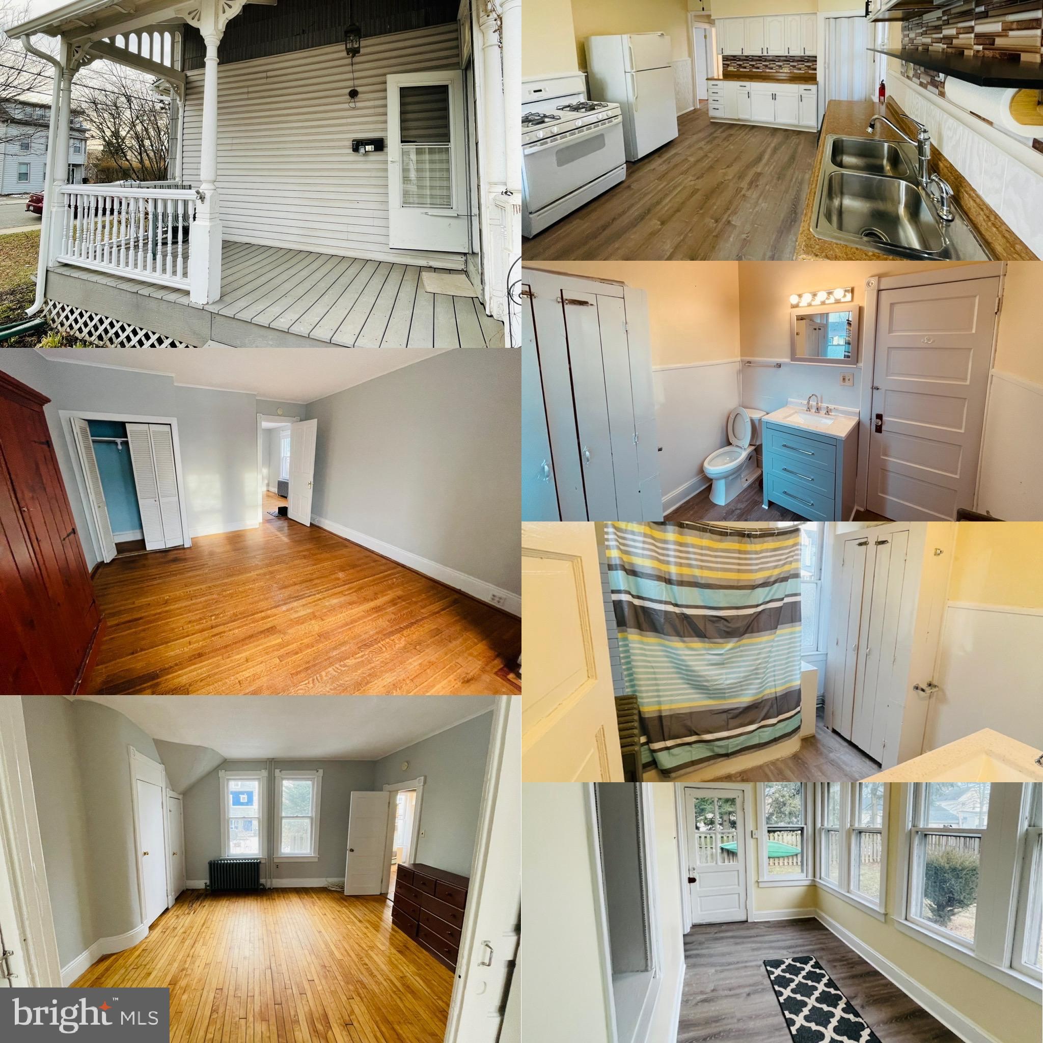 Let there be LIGHT! - This 2-bedroom, 1-bathroom is located on a quiet street in Morrisville, PA. The bedrooms are expansive and have real hardwood floors. The kitchen is large and has recently been remodeled. The bathroom has is bright, cheery and has also just been remodeled. Front porch is great for sipping your Iced Tea when the summer arrives. Don't want to wait until summer? No worries! The bonus sunroom is flooded with light - you are going to love, love love it!  Separate laundry just for you, say goodbye to laundromats, cards and coins! New refrigerator, washer and dryer are on order and will be ready for you when you move in?
