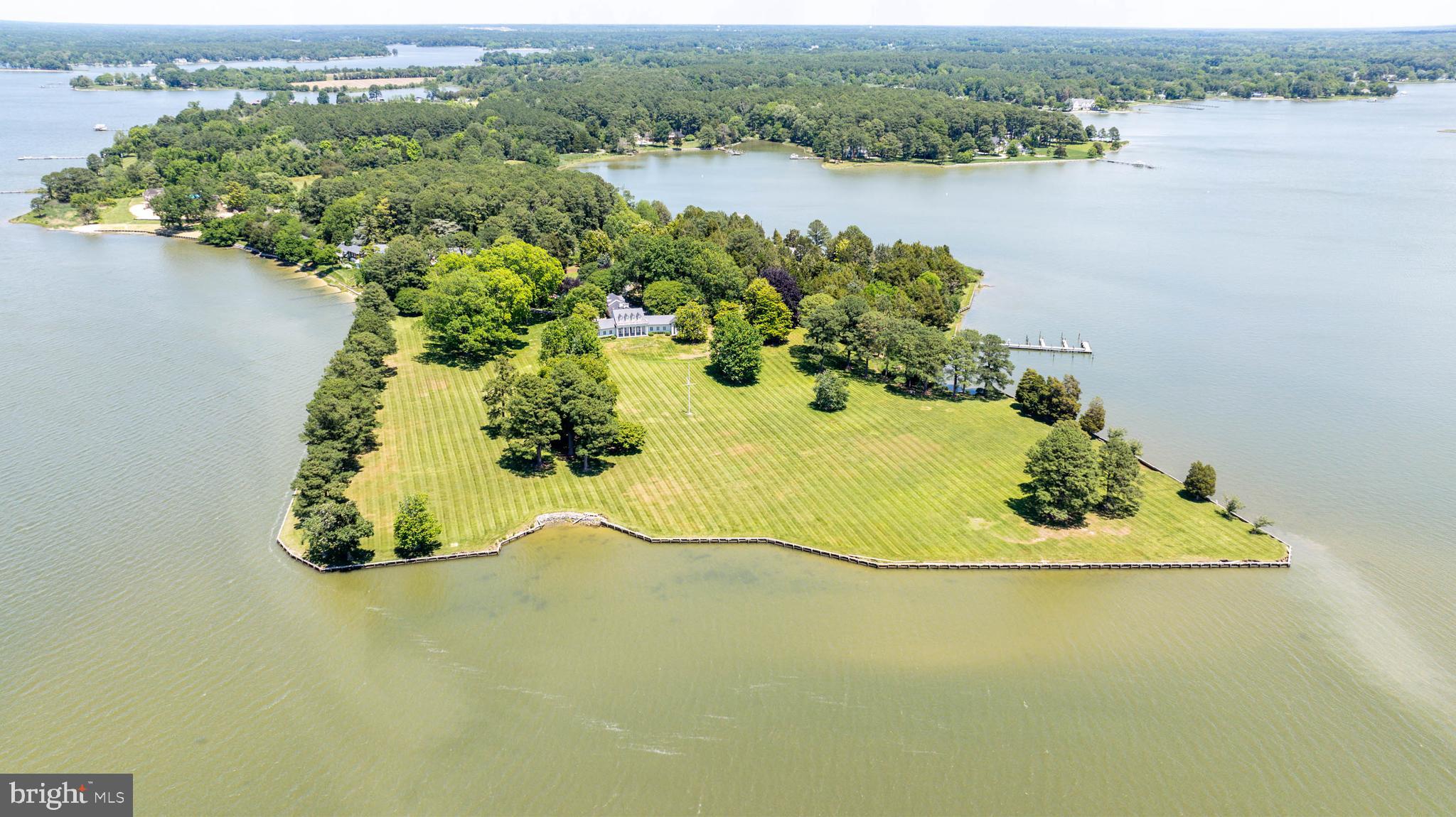 Situated on one of the finest residential parcels in the country, Ship’s Point, is an estate with few rivals anywhere, at any price. The completely private 13+/- acre estate includes a deep water pier,  and 270-degree views at the confluence of Trippe’s Creek and the Tred Avon River. The south-west facing manor house has been meticulously renovated by renowned builder Winchester Construction.  A visit is necessary to understand the rarity of the views provided by the nearly one-half mile of shoreline that surrounds this home.
