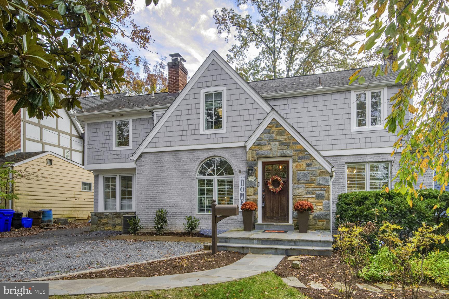 Absolute Perfection in Greenwich Forest! Welcome to 5506 Charlcote Road, a distinguished residence nestled in the highly coveted Greenwich Forest neighborhood of Bethesda. This enchanting cottage-style home expanded in 2016, offers over 3,000 square feet of refined living space, featuring 4 bedrooms and 4.5 bathrooms.
Step inside to discover a home adorned with hardwood floors, charming architectural details, and an abundance of natural light. The main level offers a versatile bedroom with a full bath, perfect for guests or as a home office. The heart of the home is the stunning kitchen, bathed in natural light, featuring a beautiful blue backsplash, a large center island with a butcher block top, white cabinetry, and stainless steel appliances. This culinary haven seamlessly flows into the breakfast room and family room, where a fireplace and built-ins create a cozy ambiance. The designated dining area accommodates gatherings with ease, while the delightful sunroom, with skylights and a wall of windows, offers a serene view of the deck and yard, perfect for enjoying the changing seasons. Practicality meets style with a large light filled mudroom equipped with built-in bench seating and storage along with a side door access complete the first floor. 
The upper level is a sanctuary, with a primary bedroom featuring two spacious walk-in closets and a luxurious primary bath with a soaking tub and walk-in shower. Two additional bedrooms and two full baths complete this level. In addition, the second floor provides laundry with new LG washer/dryers. The lower level presents a cozy family room with a fireplace and built-ins, ideal for relaxation. 
Recent enhancements have elevated this home's allure, including a rear fire pit and patio added in 2020/2021, complemented by a new Anderson sliding glass door and rear kitchen windows. In 2024, the property will boast a new fence, stone walkway, tankless water heater, GE Café refrigerator, and custom Elfa closets in the master and secondary bedrooms. An electric car charger and fresh front landscaping further enhance the property's modern conveniences.
This exquisite home is just minutes from downtown Bethesda, offering a vibrant array of dining and shopping options. With easy access to the Bethesda Metro station and located in Whitman High School cluster 5506 Charlcote Road is the perfect blend of elegance, comfort, and convenience.