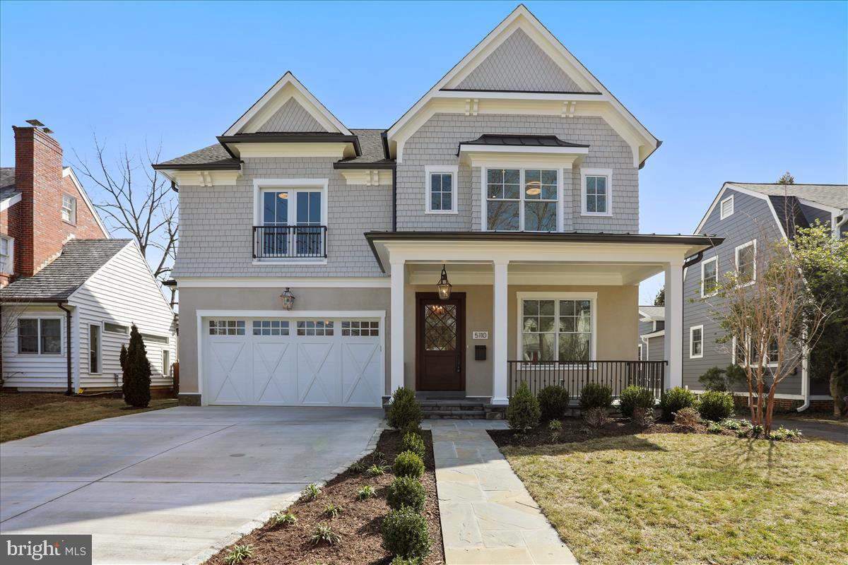 Brand new Craftsman Manor masterpiece built by award-winning Carter, Inc. Open floor plan with 4 fully finished levels. 6 bedrooms, 5 1/2 baths, mudroom with built-ins and walk-in pantry, great room with fireplace and built-ins, dining room, butlers pantry, gourmet kitchen including huge island with seating and  breakfast room. Upper level I with its master suite with spa-like bath, his & hers walk-in closets, 3 additional bedrooms, 2 full baths, laundry room and homework/study room. Upper level II with loft, bedroom and full bath. Lower level with recreation room, exercise room and 6th bedroom and full bath. Walking distance to everything Bethesda has to offer. Here is a slideshow of the home for you to view: https://youtu.be/ZDB5tC264kg