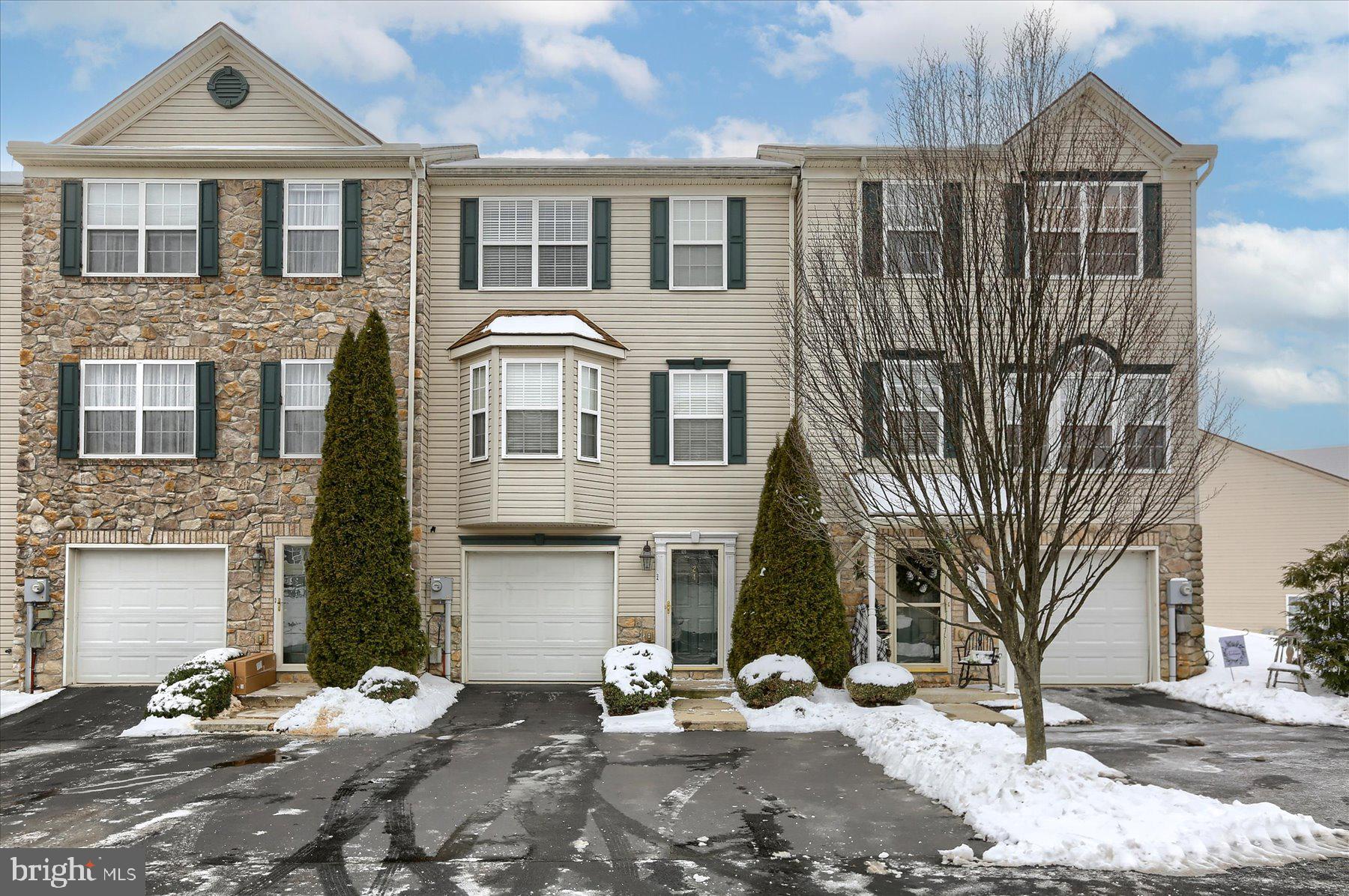 Very nice 3 bedroom, 2 and a half bath in Eastern York School district. This home features a 1 car garage with access to partially finished lower level.  The main level has a kitchen dining room combo which features an island, stainless steel appliances, sliding glass doors to deck, perfect for entertaining. Spacious living room with bay window, lots of lighting and powder room. Great primary bedroom, primary bath with double sink, shower/tub combo and walk-in closet.  The other two bedrooms have a nice bathroom to share as their own.  Newly installed carpet and fresh paint. This would be the perfect property to either purchase for yourself or purchase as a rental!