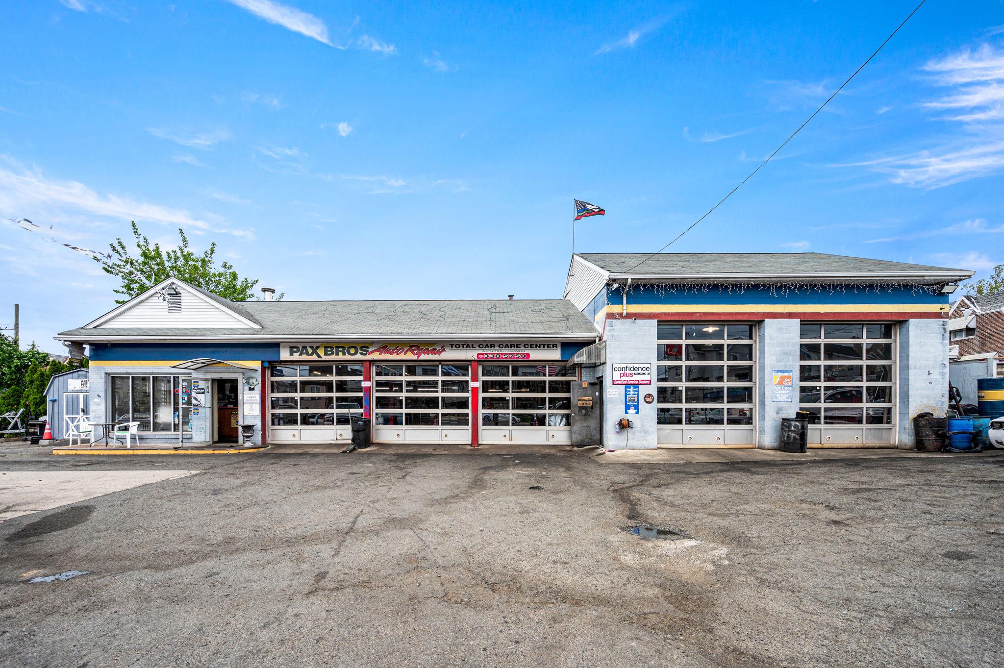 Established Auto Repair Business Included | 5 Bays | 40-Car Parking | High-Visibility Torresdale Ave Location. Rare opportunity to acquire both the real estate and a 30+ year established automotive repair business in the Holmesburg-Torresdale section of Northeast Philadelphia. Located at 7500 Torresdale Avenue, Pax Brothers Automotive Repair has been serving the community since 1994 and is backed by 400+ five-star reviews, long-standing local recognition, and decades of customer goodwill. The property offers approximately 2,865 square feet of building space on a fully fenced lot with parking for approximately 40 vehicles. Designed for automotive use, the shop features five total service bays, including two oversized bays with approximately 21-foot ceiling height and 18-foot garage bay clearance, plus three standard-height bays. All equipment and supplies are included in the sale including two 12,000 lb lifts and three 9,000 lb lifts, creating a highly functional setup for continued automotive repair operations. Additional features include a lobby/reception area with mini-split cooling, one bathroom, public water and sewer, and an oil heater that is approximately two years old with warranty. The business is included in the sale, creating a true plug-and-play opportunity for an owner-operator, expanding automotive business, or investor seeking a high-visibility commercial asset with an established operation already in place. The current owner is willing to assist with the transition to help the next owner step in smoothly. Real estate, business, equipment, parking, visibility, and reputation all offered together, a rare opportunity on one of Northeast Philadelphia’s well-traveled corridors.
