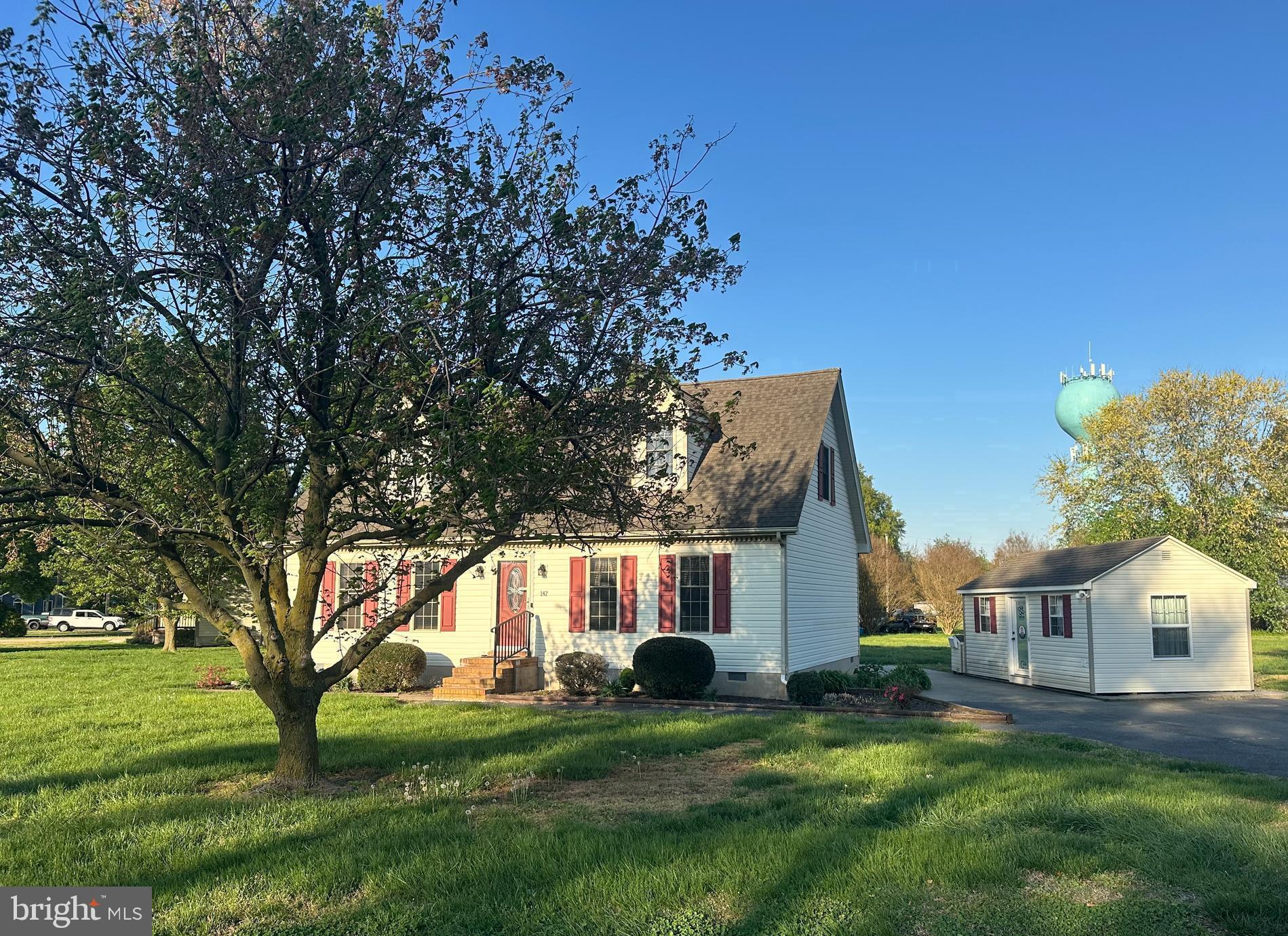 Well Maintained 4 Bed 2 Full Bath Cape Cod. Large Eat-in Kitchen w/ Stainless Steel Appliances, Granite Countertops and Center Island!Nice Size Family Room. Outdoors feature a Large Shed with Heat and Air (currently used as a very nice office) ,  Separate Shed for storage at the back of Spacious level Lot. Patio for entertaining and more... Home is less than 1 Mile to Choptank River Landing! Easton or Delaware only 15 Minutes!  One Hour to Ocean City and Delaware Beaches.