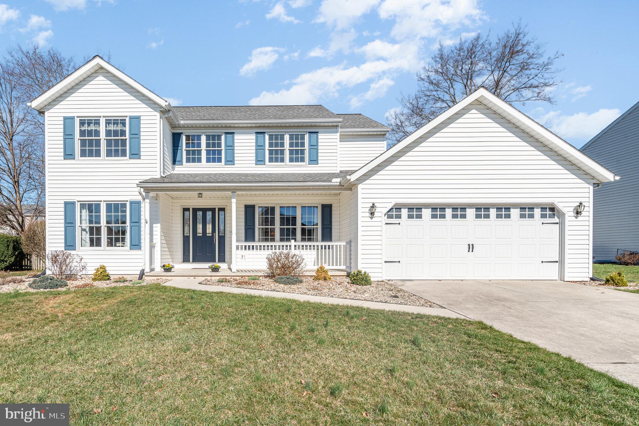 Welcome to this lovely home situated in the desirable Trindle Spring community in Cumberland Valley School District! This immaculately maintained home is over 2,300 sq ft of finished living space, filled with wonderful features and upgrades. Step into the beautiful and bright 2 story foyer with double staircase. Hardwood floors throughout most of the main floor. Off the foyer you will find a nice sized home office, playroom or library. To the right is a formal dining room currently being used as a sitting room. Beautiful and spacious white kitchen with granite countertops and island open to the eat in area and living room perfect for entertaining. Pella slider door opens onto a custom cobblestone patio w/metal gazebo. Lovely and private, fully fenced backyard. 2nd floor has 4 nicely sized bedrooms including a master suite with generous sized walk-in closet. Master bath has been updated with new LVP flooring, and SS fixtures. Main floor laundry/mudroom right as you come in from the garage! Fresh paint and carpet throughout! New HVAC in 2024. New insulated garage door with frosted glass windows in 2024. Want more space? Check out the full basement just waiting to be finished to your liking. Don't wait or this lovely home will be gone!