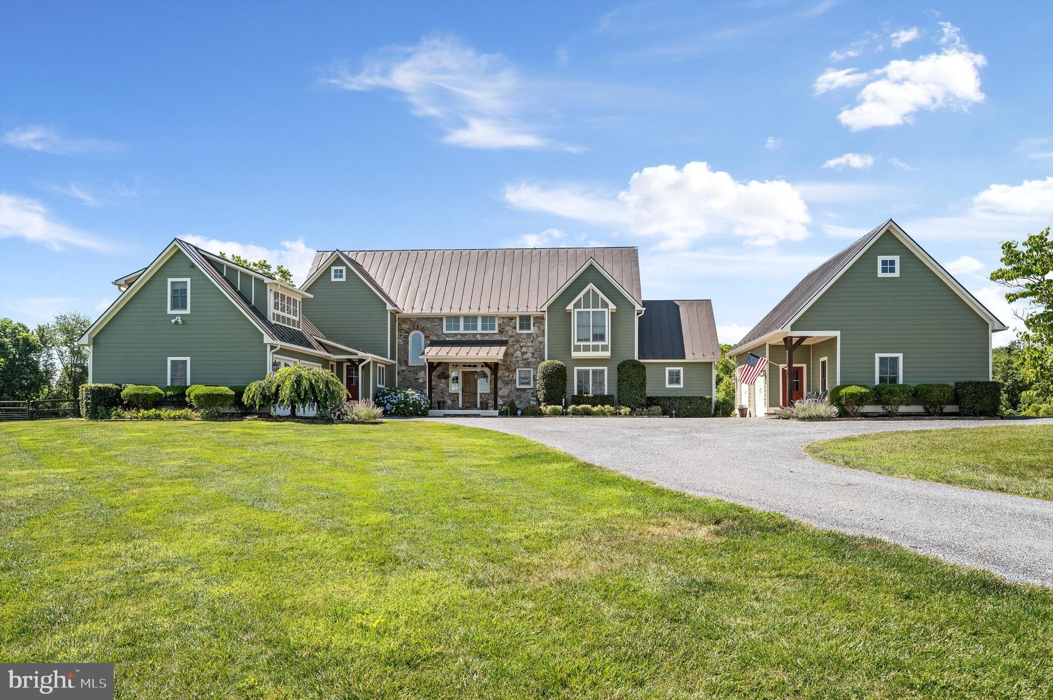 LOOKING for a gorgeous Equestrian Estate w/apartment on 25 acres? Welcome home to your next dream property! This amazing home & farm offers every amenity for your family.  This custom home boasts  6 bed/6.5 bath, 6500 +/-sq ft home (includes finished basement), reclaimed beams & wood floors from an old Pennsylvania Barn, GEOTHERMAL, high speed internet, guest apt above the 2 car garage, Exquisite Gourmet Eat in Kitchen S/S Appliances, huge granite center Island, Gorgeous floor to ceiling custom Cabinets, Laundry/Mud room with Dog Shower, home office with high speed internet, Living/Family Room w/ Wood Beamed Ceilings, floor to ceiling wood burning, fireplace, screened porch,  first floor primary suite w/walk in closet &  bath,  finished walkout basement Kitchen & Wet Bar, bedroom, full bath, storage, craft/sewing room, family room, new home gym w/mats, home theater, Walkout*Stone Patio* with outdoor fireplace, fenced  Salt Water Pool, WHOLE FARM GENERATOR, & a 2 car garage/carriage house w/loft(currently used as storage). Horse Farm amenities   25.6 acres, private gated entrance with private bridge over your stocked pond (dock as well). Immaculate 4 stall stall center aisle concrete horse barn,  rubber matted 12x12 stalls w/run outs on 3 stalls, hot/cold washrack, boutique tack room w/chandelier, 2 run ins, trails/rideout (appx 1hr ride) on property, JUMP field, 3 board fencing with lush maintained pastures & trailer parking! LOCATION Fantastic for commuters, Equestrian Venues (Morven, Loch Moy, Great Meadow, Upperville & Middleburg), shopping, dining, Airports & medical services. Make your appointment today for our going live date this THURSDAY! Professional pics coming soon!