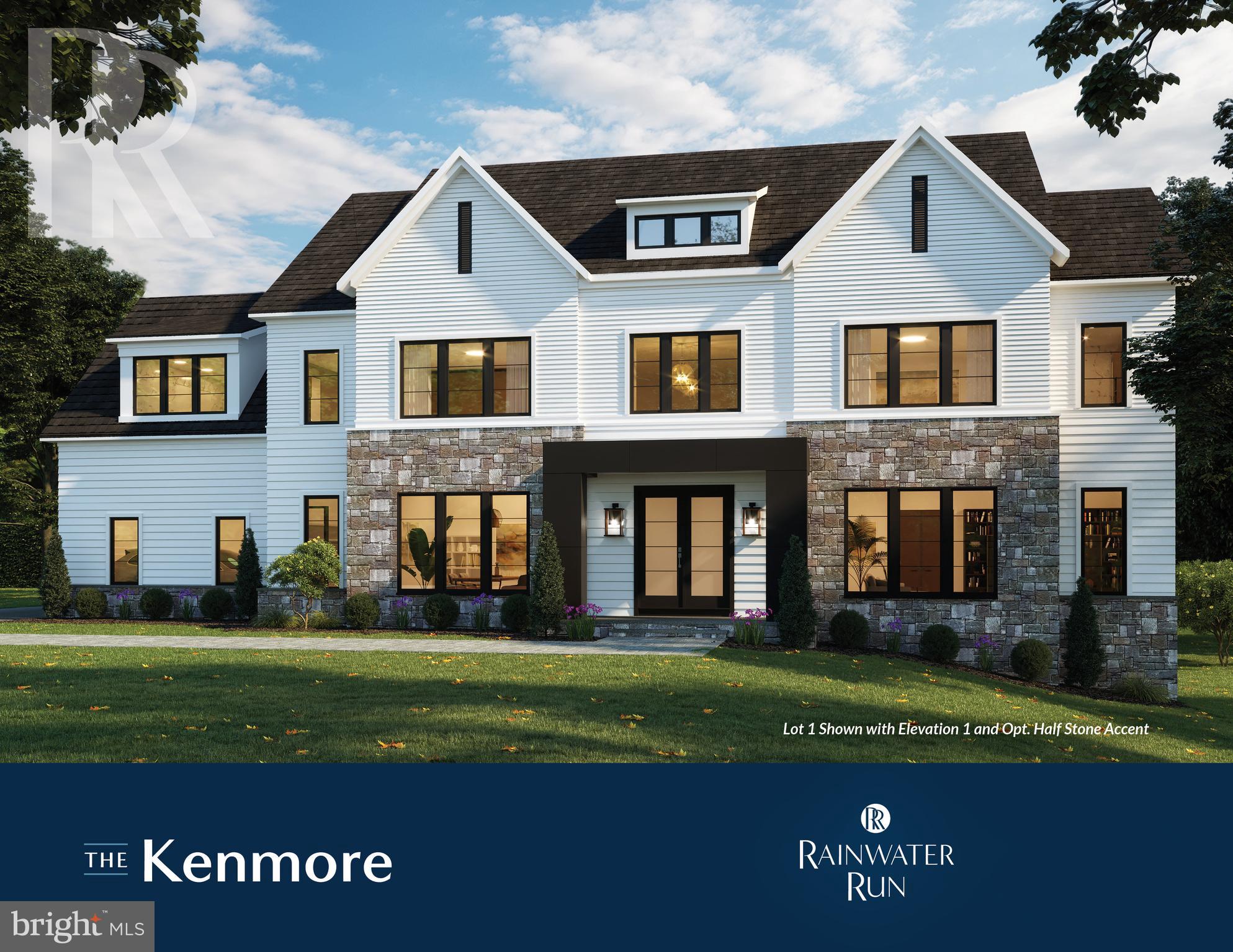 Homesite 1-Kenmore-3 Car Garage! No Models Available, off site sales, please contact Showing Contact for Appointment. One of our most impressive floorplans, The Kenmore in Rainwater Run. Enjoy privacy, pond and Forest Green Views with rolling hills in this striking community. Prime FFX Co location on a cul-de-sac homesite. This home offers a grand entrance with it's curved staircase and over-sized rooms. Luxury at its' best. High quality, Energy Star Construction with High End Appointments, such as Thermador Column Refrigerator and Freezer, quartz, stunning cabinetry and more with carefully curated interior designed features. Act now to select your interior colors. Visit the community and see for yourself! Pictures similar.
