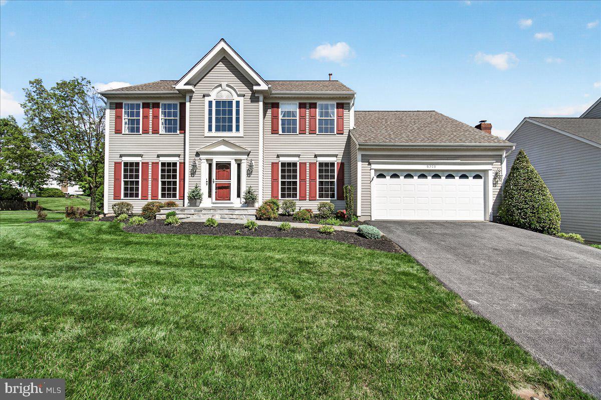 Classic charm meets modern comfort in this beautifully maintained Colonial nestled in the sought-after Spring Ridge community of Frederick! This gorgeous 4-bedroom, 2.5-bath home with a 2-car garage offers the perfect blend of timeless elegance, spacious living, and exceptional community amenities.  Step inside the sunlit foyer and be welcomed by gleaming hardwood floors, a private home office to the right, and a spacious formal living room to the left. The formal dining room flows seamlessly into the generous gourmet kitchen featuring white cabinetry, updated stainless steel appliances, a gas cooktop, hardwood flooring, a large center island with seating, and an expansive sunroom filled with natural light. Step outside to the Trex deck—perfect for entertaining or enjoying peaceful evenings outdoors. The kitchen opens to the inviting family room highlighted by a stunning stone gas fireplace, creating the ideal gathering space for family and friends.  The main level is complete with a convenient half bath, laundry room, and interior access to the attached garage.  Upstairs, you’ll find four generously sized bedrooms and two full baths, including a spacious primary suite with vaulted ceilings, dual walk-in closets, and a luxurious ensuite bath featuring dual vanities, a garden tub, and a large separate shower.
The unfinished walkout lower level offers endless possibilities with a full bath rough-in and abundant storage space—ready for your personal touch, whether it’s a recreation room, home gym, theater, or additional living space.
Enjoy the amenity-rich lifestyle that Spring Ridge is known for, including four pools, a splash pad, tennis and pickleball courts, soccer fields, basketball courts, playgrounds, hiking trails, over 20 miles of sidewalks and paths, and more than 200 acres of open space. The community also hosts year-round events including spring and fall festivals, concerts, food trucks, youth sports, and holiday celebrations.  Conveniently located near I-70, I-270, Route 15, and just minutes from historic downtown Frederick, this community also features an elementary school, shopping center, gas station, and fire station within the neighborhood. Located in the highly desirable Oakdale School District, with no city taxes, and eligible for 100% USDA financing—this home truly has it all.  
Don’t miss your opportunity to call this exceptional property home!