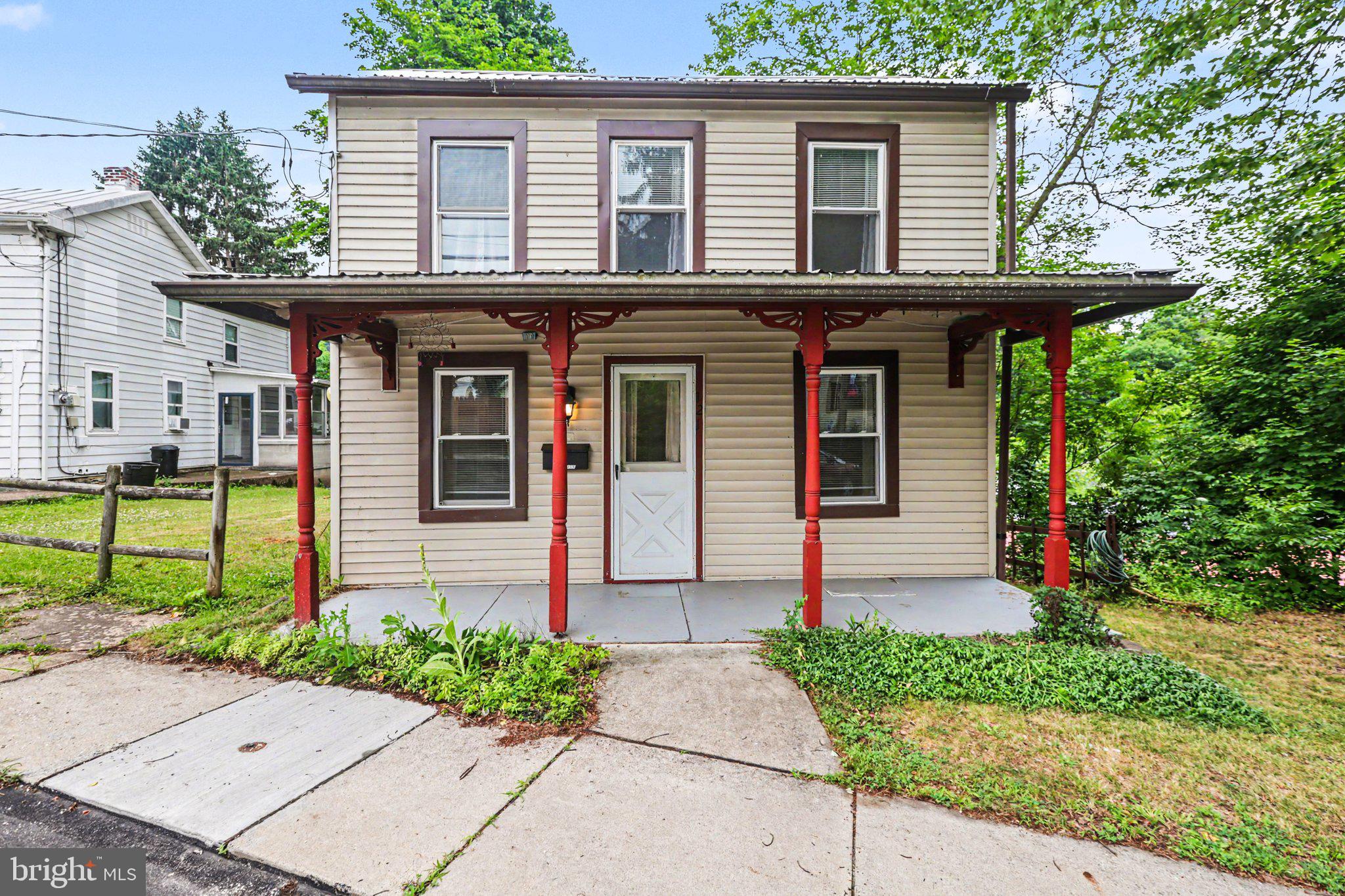 Charming 2-story home full of potential! This affordable property features spacious living areas, a large eat-in kitchen, and plenty of natural light throughout. The welcoming covered front porch offers the perfect place to relax and enjoy your morning coffee. Upstairs, you'll find generously sized bedrooms and a functional layout ready for your personal touches!