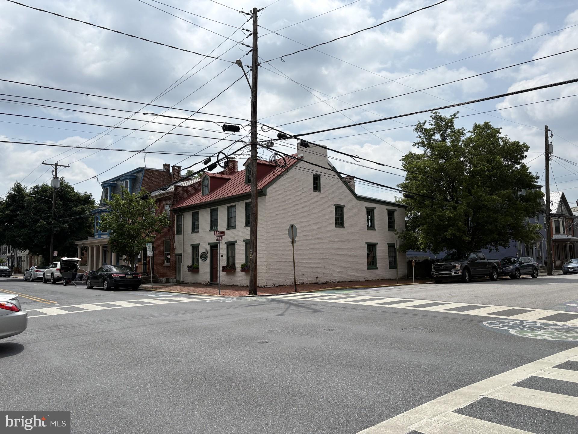 Built in the 1850 more or less this wonderful piece of history is in the Historic District.  3 offices, full kitchen, with a bath are on the second floor.  Conference room, office, media room, secretary's office, waiting room, 1/2 bath are on the 1st.