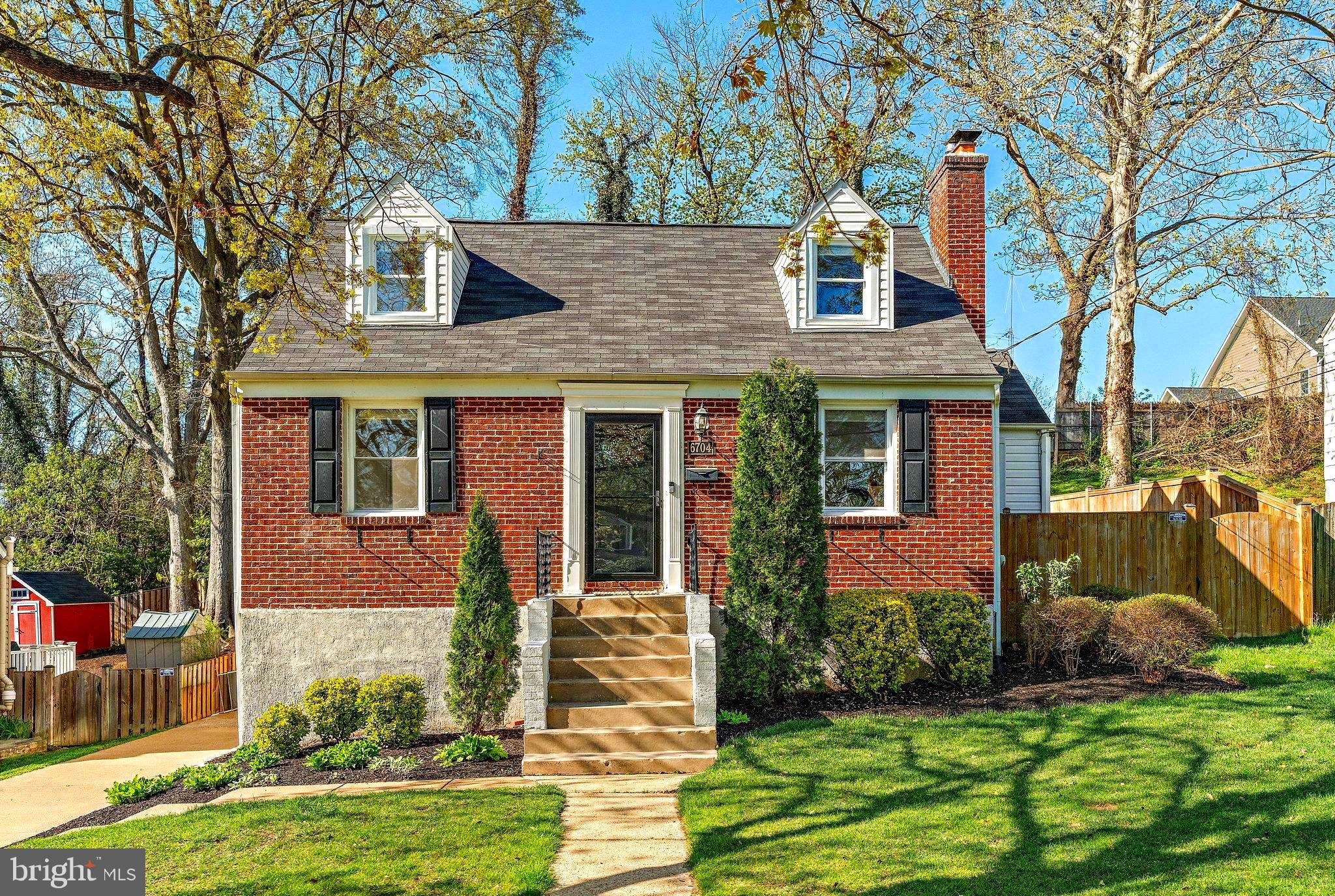 PARADISE FOUND! This charming but oversized Falls Church Cape Cod features 4 bedrooms 3 full baths and 2416 total square feet on 3 levels!  Since it's completely updated, enjoy the lavish life in the home, in the private, tranquil fenced-in backyard, or in the 17' x 17' screened-in patio out back!  The property will impress as you pull up to the curb and notice the fresh landscaping and mature trees and arbor vitae.  As you enter from the front door, you'll immediately notice the gorgeous LVP in the entry foyer and living room, which features a charming wood-burning fireplace.  To the left you'll notice two generously-sized bedrooms and an updated hall full bathroom.  On the other side of this level you'll find the eat-in dining area and updated gourmet kitchen, with updated cabinets, granite counters, ceramic tile floors and stainless steel appliances. From here the sliding glass doors lead to the huge brick patio, the screened-in porch, and the beautifully landscaped fenced backyard! Hang out on the patio and enjoy the sun, watch the kids and the dog play in the yard, or head into the screen-in porch and play games with friends.  Back in the house, the entire upper level is dedicated to the owner's suite.  Here, a large loft, a walk-in closet, an updated owner's bath with a walk-in shower, and a sizeable bedroom give you all the space and privacy that you could ever want.  Head to the oversized basement, where you'll find a giant rec room for play time, a huge bedroom with a walk-out to the driveway, a utility/laundry room, another updated full bath, and a small den which can be used as an office.  With over 1100 square feet down here, this is one of the largest cape cod's that you'll find anywhere in Falls Church.
And with a location close to 7 Corners, you're close to, well, everything. Schools, shopping, groceries, gas dining, major commuter routes (routes 66, 50, 29, and 7), metro (East Falls Church), places of worship... ALL of this is less than 10 minutes away.  So come find your dream home! And relax, entertain, telecommute, and enjoy the finer living....but whatever you do don't delay because this gem of a home won't last long!