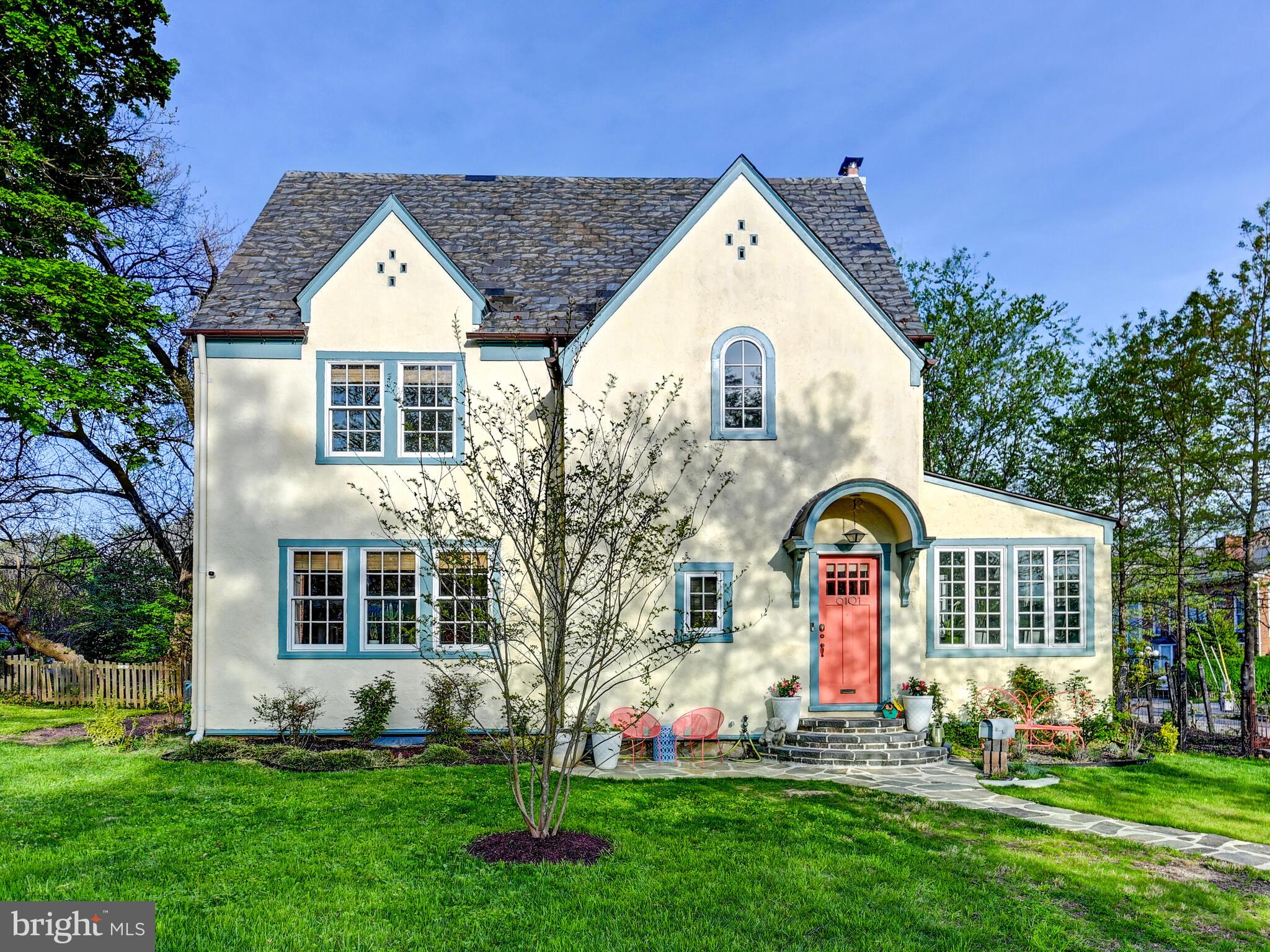 Welcome to 6101 Blackburn Road!  ***BRAND NEW CENTRAL AC & HOT WATER HEATER JUST INSTALLED Along with other maintenance items completed for Buyer peace-of-mind*** Back on the market just in time for summer, and more beautiful than ever, this stately Tudor style home located in the heart of the Cedarcroft neighborhood is sure to please the most discerning of buyer.  Enjoy 3 Finished Levels above grade with 5 Bedrooms - all offering plenty of space.  Very well maintained and 100% Move-In Ready. Natural light fills this home on all 3 levels thanks to the numerous windows throughout each room that have all been replaced with modern dual-pane “Pella” brand windows. As you walk up to the home from the front sidewalk you will notice the lovely flagstone path and paver front steps (just recently finished) that lead you to the covered front entrance. Enter the home and you are greeted by the Foyer, a Half-Bathroom on the left with extra storage and your grand Formal Living Room that has a brand new electric insert in the faux fireplace.  Just off of the Living Room is the bright and cheery Sunroom - a very nice addition to the main level living space.  Wander through to the Large Formal Dining Room - a perfect place to host holiday gatherings - with the adjacent Kitchen off to the right.  You are sure to fall in love with the ample storage in your remodeled Kitchen thanks to the modern cabinets with high-end European hinges.  The current owner recently replaced the gas range and microwave - both with high-end brands.  The refrigerator and dishwasher are only a couple years old as well. There is a very nice (retractable) Breakfast Bar opposite of the center Kitchen counter thanks to the custom floor hatch with gas shock hinges that opens and closes effortlessly to access the basement. The partially finished basement offers additional living space, newer LVP flooring and a refreshed Half Bathroom along with plenty of storage on the unfinished side. Head to the upper floors, admire the beautiful historic staircase and custom venetian plaster walls along the way, and unwind from the day thanks to the ample sized 5 Bedrooms and 2 custom Bathrooms.  The 2nd Floor features 3 Large Bedrooms, one of them being a nice sized Primary Bedroom and 1 Full Bathroom.  The 3rd Floor offers 2 additional Bedrooms and another Full Bathroom + bonus nook in the eaves perfect for storage or a small child’s hang-out space.  In the 2nd largest Bedroom, located on the 2nd, Level is a closet that has been covered from a half bathroom to stacked laundry.  This space can be used as laundry or converted back to a half bathroom or simply a closet.  Additional laundry hook-ups are found in the basement, as well.  During the warm months you will absolutely enjoy your large Fenced-In Rear Yard with flagstone Patio & walk-way, lush gardens and greenery along with plenty of room for your 2 & 4 legged friends! The Detached Garage is currently set up as a large workshop with a loft for additional storage on the 2nd floor yet the garage could easily be converted back to accommodate 2 cars.  Plenty of additional parking is found on the driveway as well as the gravel parking pad in front of the home.  Warm radiant heat fills the home in the winter thanks to the gas-fired boiler and during the summer months, you will relax comfortably thanks to the dual zone central AC units.  The Cedarcroft neighborhood is a tree-lined neighborhood with many historic and classic styled homes all with a big sense of community.  Perfect for walking or biking thanks to the many sidewalks throughout.  Location is prime North Baltimore City just 10 minutes from Towson and I-695, walk to Belvedere Square and just 15 minutes from Downtown Baltimore.  Don't forget to apply for the homestead tax credit after you move in and save a few hundred dollars on your annual taxes.  Will you be the next lucky owner to call 6101 Blackburn home?  Don't miss out on this opportunity.  Schedule a showing today!
