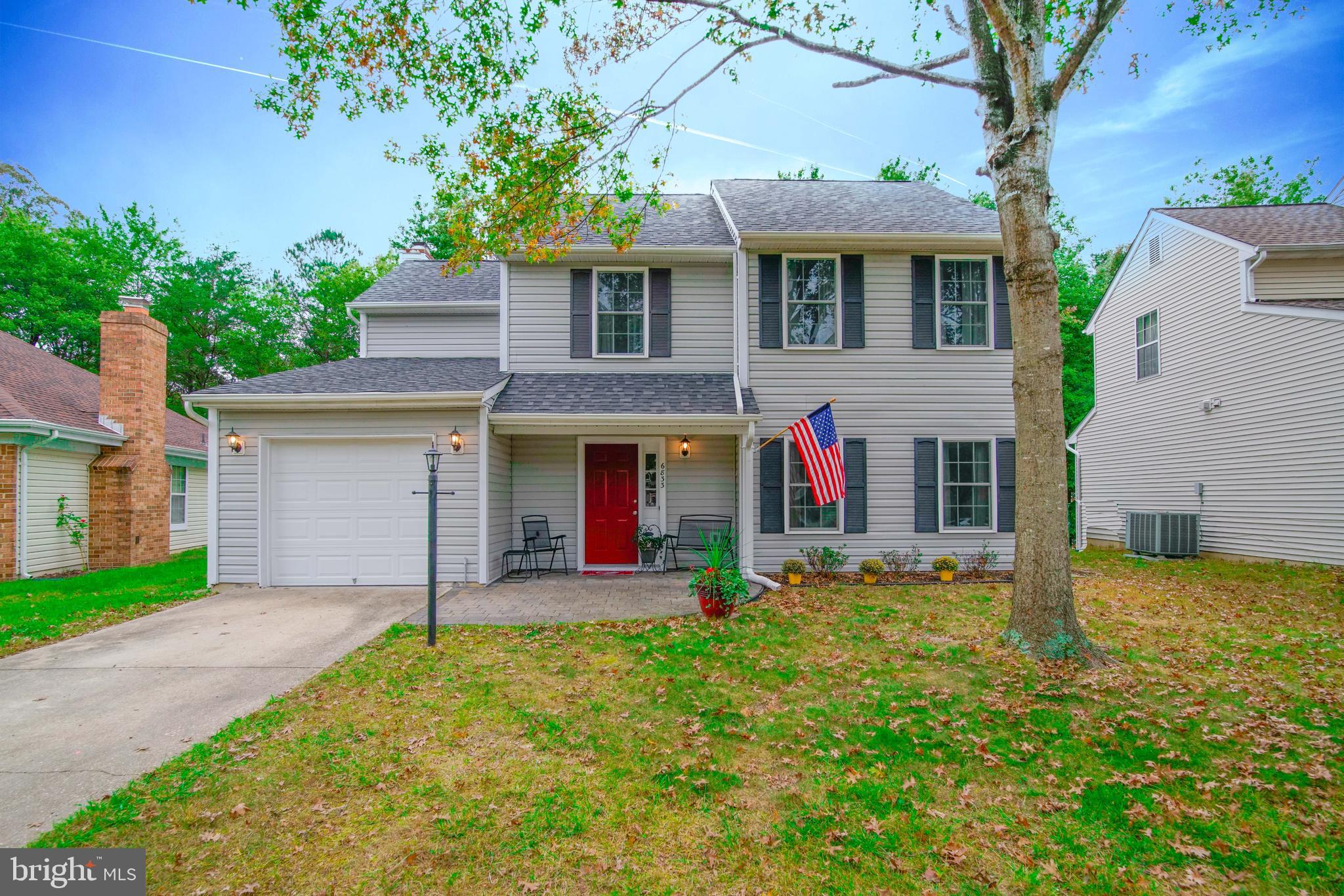 Beautiful 4 bedroom, 2.5 bath Colonial in the highly desirable community of Hampshire.  Renovated kitchen with stainless steel appliances, granite countertops and soft-close cabinets. Large pantry, kitchen island, space for a table for dining and french doors leading to a decorative paved patio for outdoor grilling and dining.  Family room off of kitchen with wood-burning fireplace and views to the backyard. All of the bathrooms have been fully renovated with new vanities, ceramic tile and new fixtures.  Four bedrooms on the upper level.  Primary bedroom features three closets, one walk-in and a spacious ensuite bath with two vanities, tiled shower with glass door.  Completely turn-key!  Newer roof, with transferable warranty gutters and vinyl siding.  New HVAC system with transferable warranty. Move in and start enjoying immediately!   Community pool, center, park, courts, jogging path and lake. Convenient to shopping and commuter routes!