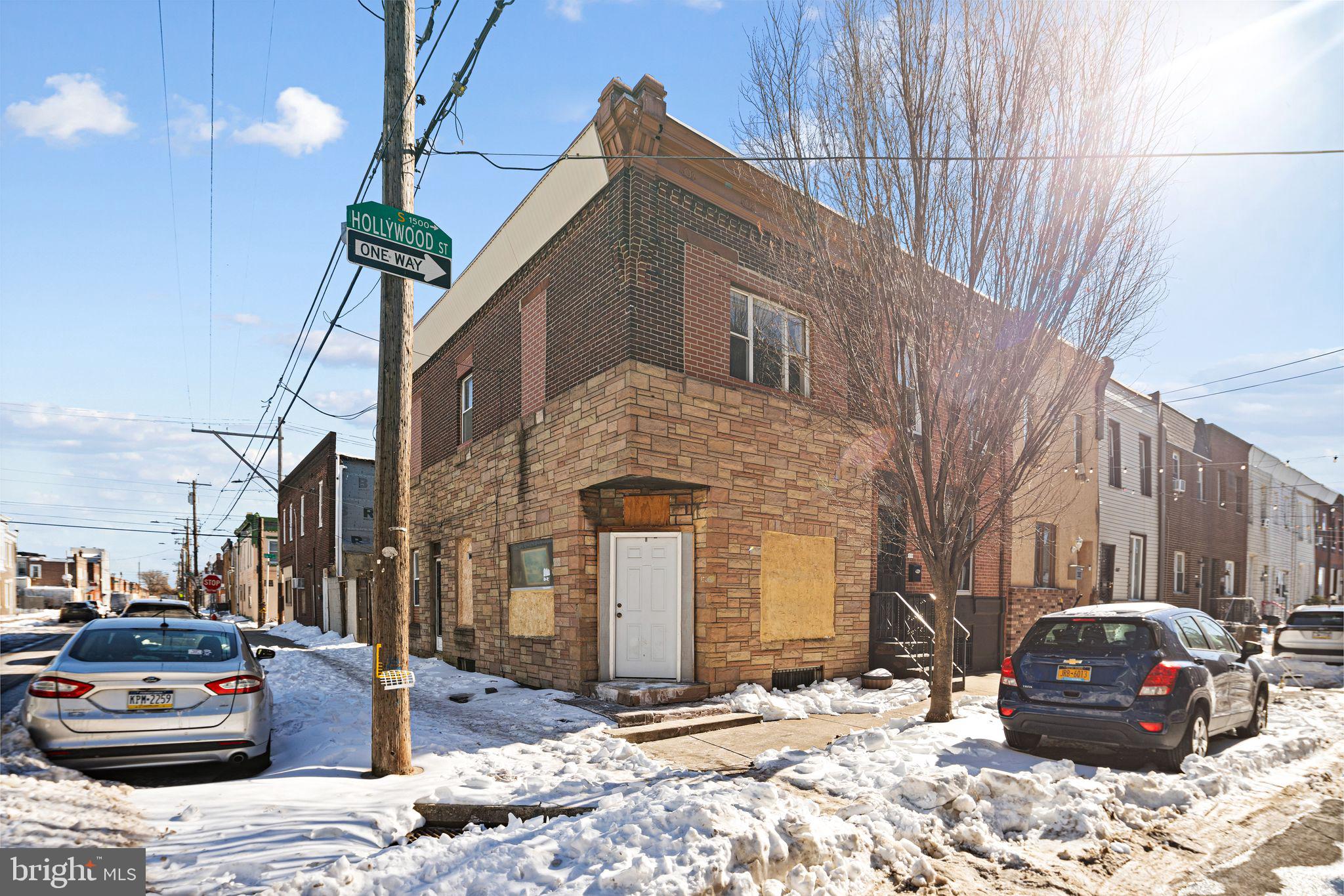 This is your lucky day! Explore endless possibilities in this corner property for sale  on South Hollywood St.  Nice spot for a savvy investor or creative DIY homeowner.  This exciting property has previously been used as a local commercial business - please confirm any future commercial business use with the city.  Located just over the Schuylkill River from University City, adjacent to Point Breeze and Schuylkill.  Close to Parks, 1 block to the Lanier dog park, walking path, and sprinkler park.  Walking distance to the Grays Ferry Crescent Trail Park.  Many nearby public transportation options and Regional Rail Lines are very close, which makes this an excellent location for commuters.  Make your appointment today!