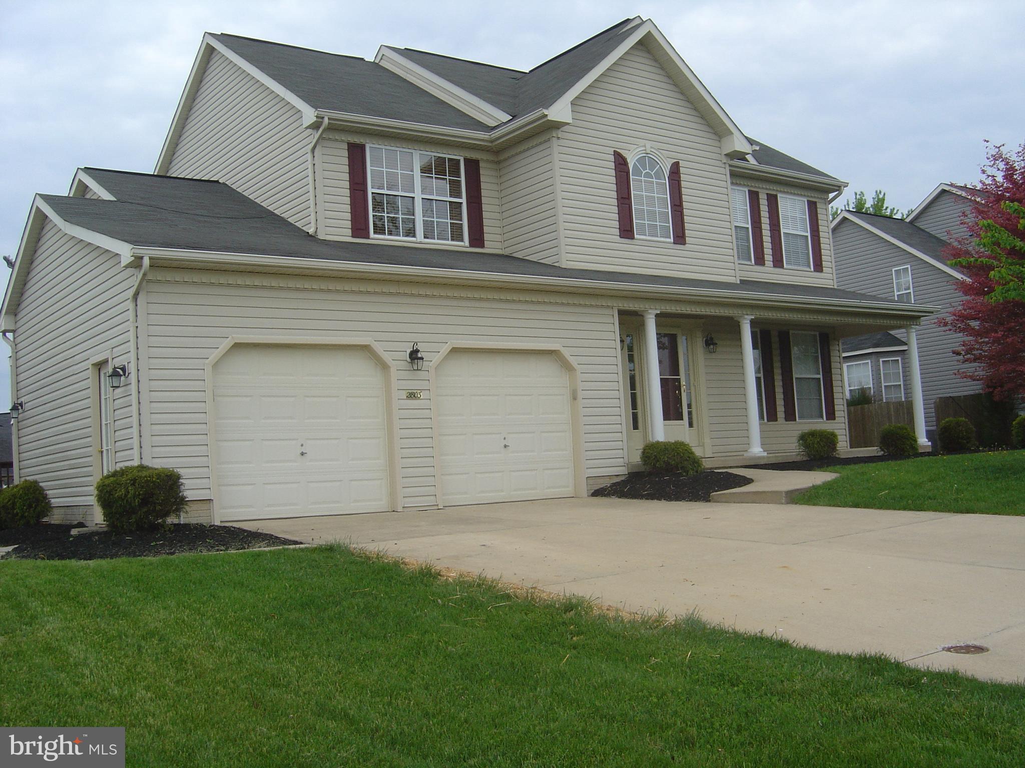 Over 2800 Sq' Shows like new this 5 Br 3 FB colonial  9' ceilings on first floor 2 story open foyer, Hardwood in foyer, dinning room, living room. Gas fireplace, Granite counters with 42" wall cabinets and Stainless Appliances, Finished Basement with full bath and office,  and walkout. Screened Porch with deck and above ground pool. Freshly painted and new carpet, Covered Front porch, 2 car garage