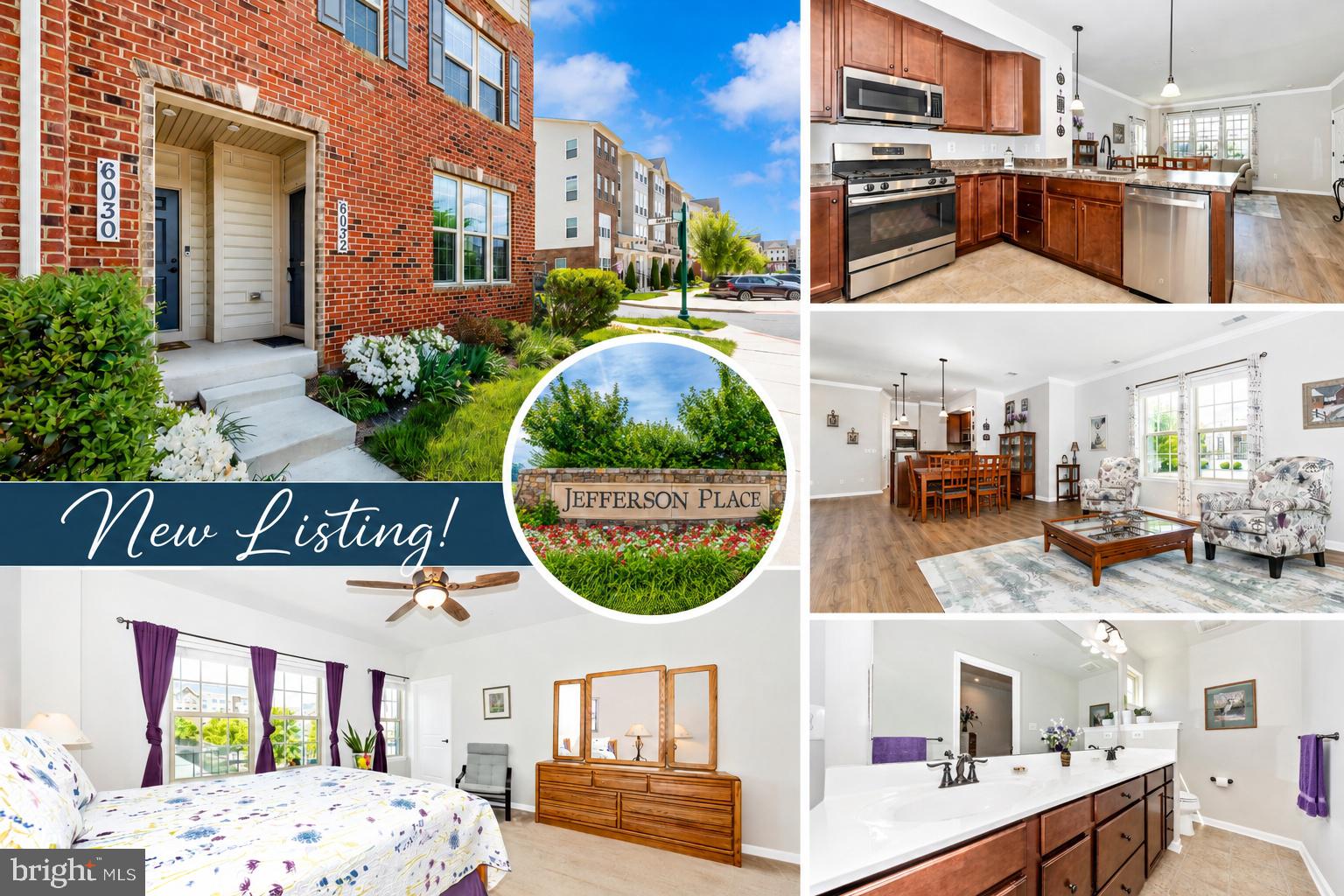 Home is calling from this beautifully maintained END-UNIT condo in the sought-after Jefferson Place community offering comfort, style AND an easy low-maintenance lifestyle in one of Frederick’s most amenity-rich communities!! With added windows as an end-unit upgrade, this home is filled with natural light and enjoys one of the best locations in the community, facing the tot lot and recreation area with no building directly in front to obstruct views. Plus, this desirable ground-floor entry means no trekking up multiple flights of stairs just to get home!

The open-concept main level features luxury plank flooring, 9-foot ceilings with crown molding, upgraded bronze fixtures throughout and a functional layout perfect for everyday living and entertaining. The kitchen offers stainless steel appliances, a large center island with breakfast bar seating, pendant lighting, and direct access to the one-car garage, along with a convenient half bath on the main level!

Upstairs, you’ll find three spacious bedrooms, including a generous primary suite with a private ensuite bath, two walk-in closets with built-ins and additional bonus storage space in one of the closets. The secondary bedroom opens to a small second-floor balcony, perfect for morning coffee or relaxing in the evening. The third bedroom boasts great natural lighting. The full-sized washer and dryer are also conveniently located on the bedroom level adjacent to the bedrooms and full hall bathroom.

Jefferson Place offers incredible amenities including the clubhouse, pool, fitness center, dog park, playground, and exterior maintenance covered by the HOA, making life simple and stress-free. A brand new Sheetz gas and convenience store is currently being added right within the community, with additional shopping and convenience opportunities planned for the future!

Located just minutes from Downtown Frederick with easy access to Rt. 340, I-270, I-70, Rt. 15, and NO CITY TAXES,  this home truly offers the best of convenience and community living! Come see it for yourself today!