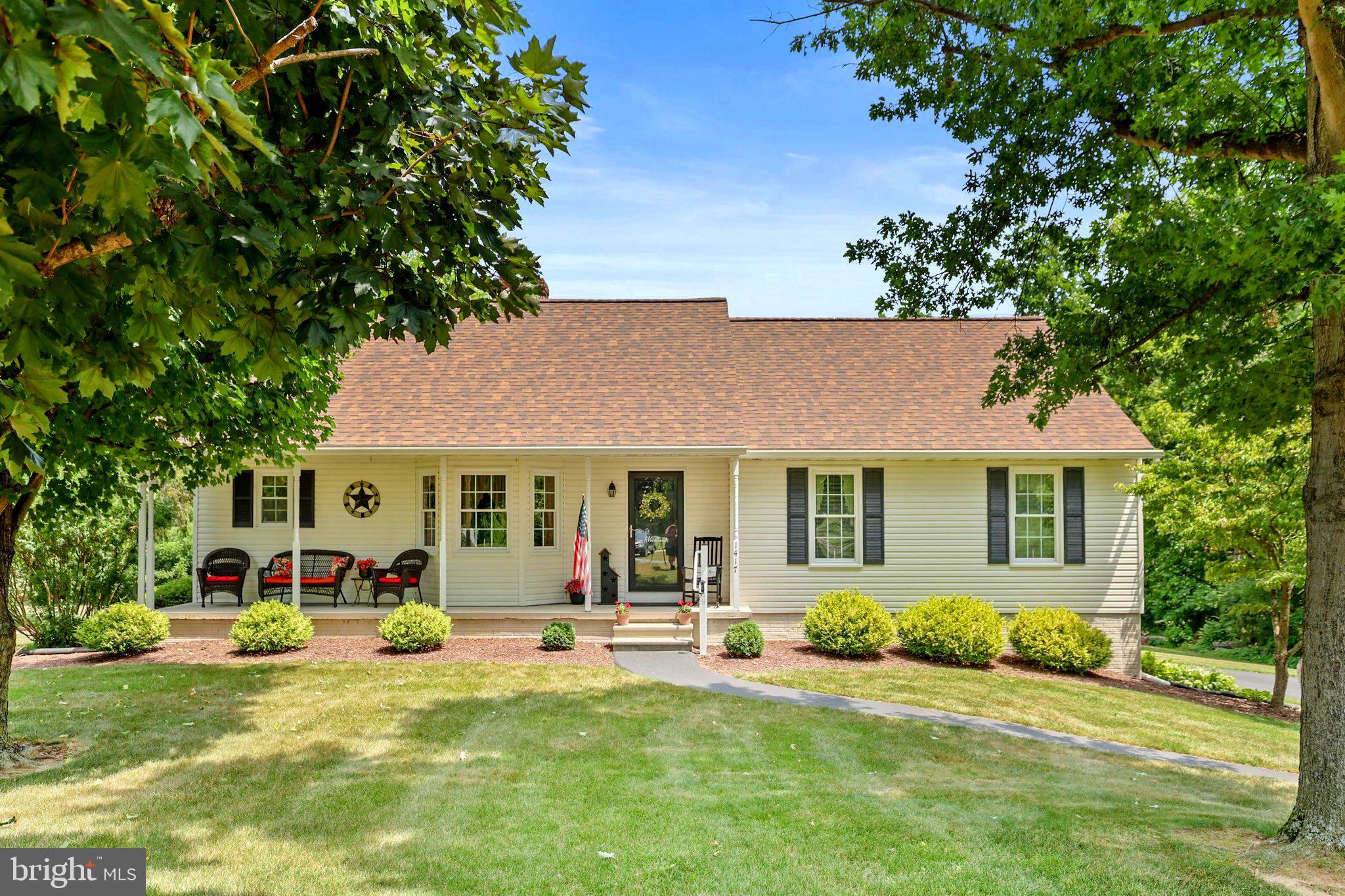Welcome to this meticulously maintained home nestled on just over an acre in Conewago Valley School District. Offering a peaceful rural setting with a private feel, this property combines the tranquility of country living with the convenience of nearby amenities.

Pride of ownership shines throughout, with care evident inside and out. Recent updates include a new roof (2024), hot water heater (2019), and double-hung replacement windows, providing added value and peace of mind for years to come.  The home offers an open feel with double sided fireplace opening to both kitchen/dining and living area and is complete with 3 bedrooms, a master bedroom with master bathroom, main floor laundry, a second full bathroom, large deck and a 2 car attached garage.

The spacious lot offers plenty of room to relax, entertain, garden, or simply enjoy the surrounding countryside. Whether you’re looking for a quiet place to call home or space to spread out and enjoy the outdoors, this property is sure to impress.