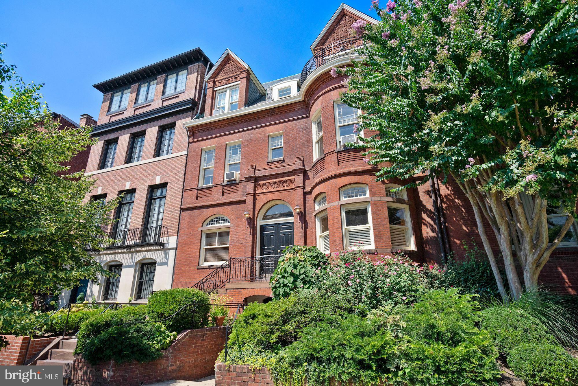 DUPONT MANSION - ZONED  RA2 - 6,256 Square Feet - Parking for 10  cars (tandem) and in very good condition.  Formerly a multi-unit apartment building .   Historic detail, handsome walnut staircase offers an opportunity for development in a prime location.  Embassy zoning, multi-unit, and possible office.  For five decades it has been occupied by physicians.  This rare opportunity offers a home office and possible gallery.  Separately metered suites - four floors with separate lower level entrance also.  There are 16 rooms, 7 baths.  Fantastic location.   Also perfect for a home office.!!!  Nearby shops, transportation and restaurants. By  Appointment only