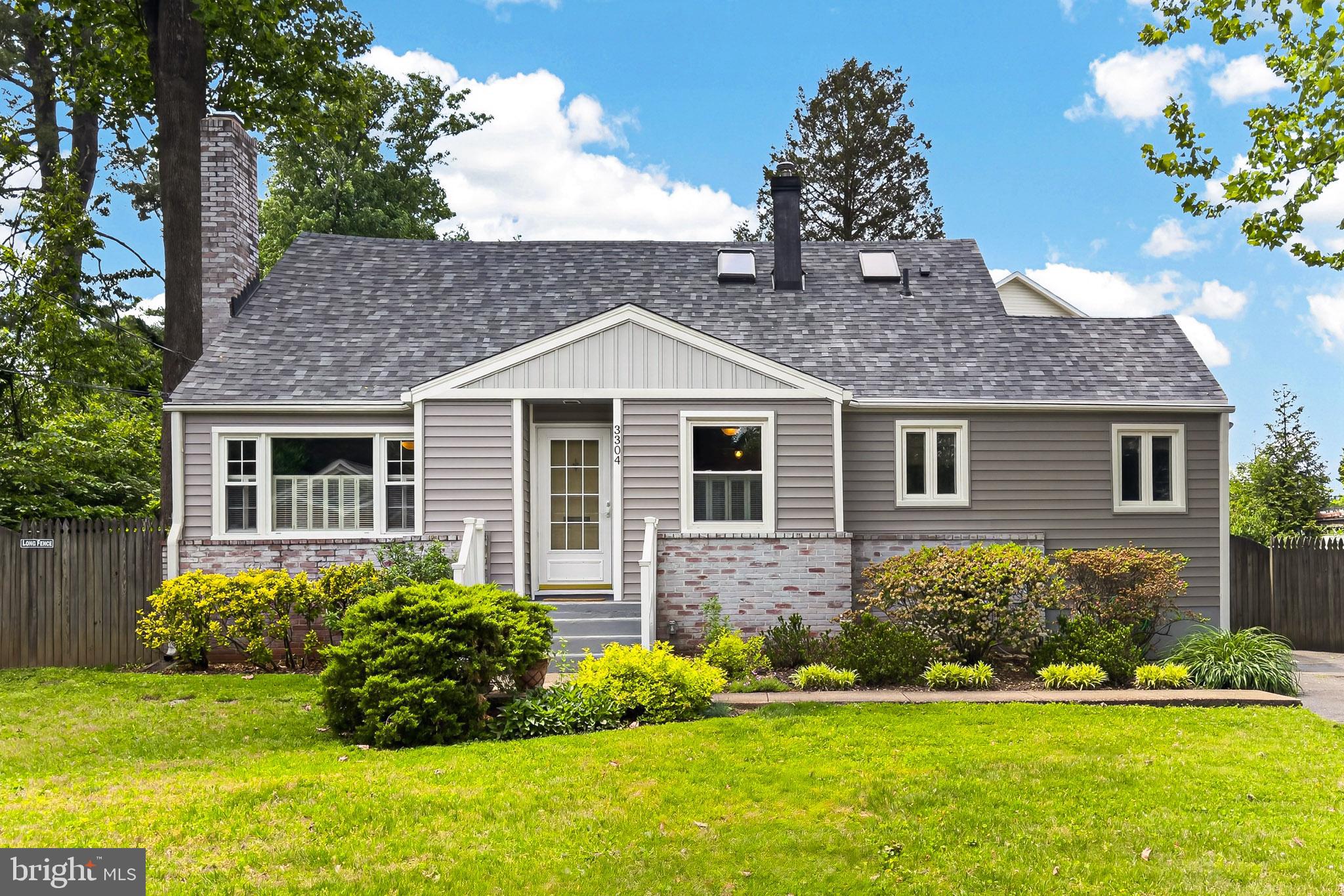 This charming Cape Cod has been thoughtfully expanded and updated! Pride of ownership beams throughout this home and it starts with the fantastic curb appeal. As you enter you are greeted with hardwood floors and lots of natural light. The cozy living room features a picture window and wood-burning fireplace and leads to the elegant formal dining room. Keep going and you will see the stunning sunroom addition showcasing panoramic backyard views and seamless access to the deck. The spacious kitchen on the main level has been nicely expanded and flanked with a great eat-in area on one side and mudroom/laundry center on the other. There are 2 spacious main level bedrooms with easy access to the hall bathroom. The upper level has also been expanded with additional ceiling height in both very large bedrooms. The full bathroom on this level has been modernly updated. Don’t miss the outside of the property! The deck off the sunroom leads to a great patio, flat fenced yard, gardener’s shed and so much room to play! The location of this home is also fantastic. Tucked away but still close to all major commuter routes. Ideally located near Route 50, I-495, Express Lanes and the Metro. Just blocks away to several connecting Fairfax County parks with miles of trails for walking, running, biking, dog walking, and other facilities. Close to multiple shopping centers, restaurants, retail and supermarkets. There’s so much to love in the home and the location!
