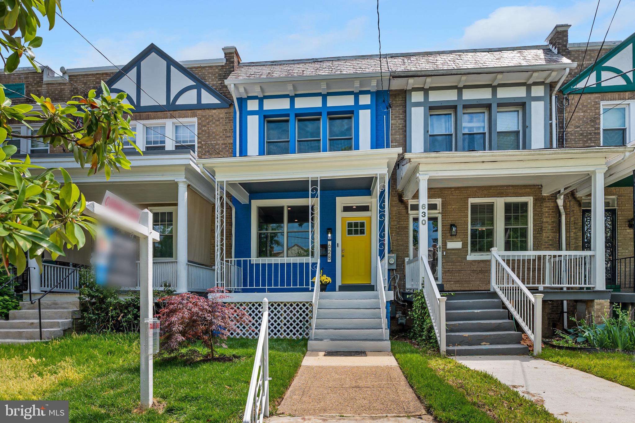 This beautifully renovated Petworth townhouse seamlessly blends sustainability and comfort with classic elegance and modern convenience. Extensive renovations in 2023 introduced environmentally friendly features and modern elements into this thoughtfully designed home, where open spaces blend harmoniously with classic features.

The bright living room flows into the south-facing kitchen/dining area, bathed in natural light from French doors that lead to the deck. The main level provides views of the beautifully landscaped backyard and an ideal space for entertaining. The island serves as a central hub for meal preparation, casual dining, and conversation. Adjacent to this, a versatile space can be used as an ample dining space or family room. A powder room on this level adds convenience.

Step outside to the deck or patio for al fresco dining and enjoy the beautifully landscaped backyard, perfect for outdoor activities, reading, or relaxation.

Upstairs, the primary bedroom features a large closet and an extra seating room that can be used as a TV room, office, nursery, or exercise area. The attached primary bathroom offers natural light and a soaking tub. The spacious second bedroom boasts three windows and a lovely tree line view. A second bathroom with a shower and full-sized washer/dryer are conveniently located on this level.

The basement, with its own bathroom, kitchenette, and laundry, can be used as a guest suite or rented out for potential income, as it has a separate rear entrance leading to the backyard.

There is ample street parking and space for two cars off the alley.

Renovations in 2023 transformed this home into a fully electric "green" home. The solar panels have generated excess energy, making the home a net exporter of electricity to the grid for the past 2.5 years. The highly efficient split system units for cooling and heating, well-insulated windows, doors, walls, ceiling fans, and energy star appliances contribute to its energy efficiency. Please review the informational documents about the SRECs and how the production may provide years of extra income.

Move into this home and enjoy a beautiful spring and summer!
Agent-owner.
Open house for Sunday, May 4 cancelled.