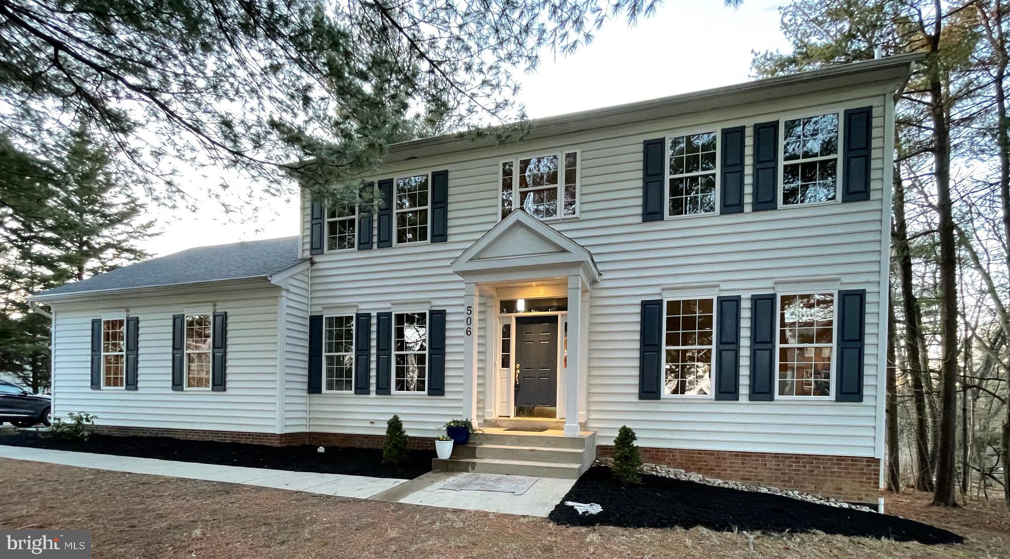 Beautifully  Custom Built Colonial on Cul de Sac in the pristine Copper Oaks Community. With 4 generously sized bedrooms and over sized closets, spacious Master en suite and second full bath on Upper level, you'll love coming home to this beautiful home in peaceful Woodsboro , MD.  The refreshed Master suite with master bath has soaking tub and separate shower, his and hers vanities and and walk in closet. Master bedroom has a bank of windows that are  west facing with views to the lush and green back yard. Freshly painted top to bottom, this custom built home boasts wainscoting, 10" custom ceiling crown trim, and a clean easy layout for today's living.  A very large home office off the Main Foyer is flooded with east facing  bright morning light. If you work from home, this is definitely your new home. A gorgeous dining room is also complimented with east facing windows.  Bright and Sunny, the eat in Kitchen with a wall of large windows has room for a large table, and is adjoining the comfortable large family room and 1/2 bath; you'll enjoy hours of bright warm afternoon sun.   Upgraded Stainless steel appliances, new sink, new faucet,  new countertops and two pantries compliment the open Kitchen : new microwave ( 2023), new stove ( 2023), refrigerator and dishwasher less than 2 years old. With all new gorgeous laminate plank floors and new lighting fixtures throughout the first floor, you'll be the first to enjoy all of the upgrades recently installed. New Carpet 2024 was installed in all bedrooms on the upper level. With generously sized  bedrooms and oh-so-spacious closets, this home has room to grow and was purposefully built. New 2024 Washer and Dryer are conveniently stationed in the mudroom off the large garage.  Entertaining will be a breeze in this lovely family home with plenty of outdoor deck and yard space.  An unfinished basement with new Radon Mitigation system, propane gas stove heater, bath rough in, ground level walk out doors, and full sized windows is ready for your creative build out.  On  3/4 th of an acre, this partially wooded yard is frequented by woodland animals, yearly returning humming birds, and families of cardinals.  If multiple offers received, then all Offers are due Tuesday Feb 27 th at 6:00 PM . Open House February 24th 2:00-4:00 PM