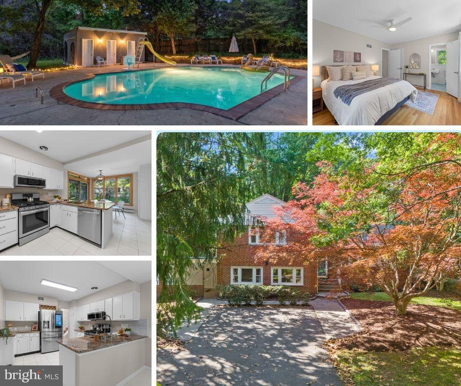 Welcome to 11712 Berwick Road, a captivating mid-century retreat nestled in the highly coveted Quaint Acres neighborhood—a hidden gem known for its country-like tranquility and deep historical significance. Situated directly across the street from the National Historic Landmark where pioneering biologist Rachel Carson penned Silent Spring, this home offers a rare opportunity to live in the very neighborhood that sparked the modern environmental movement. | Set on a spectacular, flat 1-acre lot, this classic brick home seamlessly blends the serenity of a scenic nature retreat with effortless access to city amenities. The private, tree-lined property is a true outdoor oasis, teeming with local wildlife and birds, and located just steps from local creeks and major hiking paths like the Northwest Branch Trail. | The backyard is an entertainer's dream, featuring an expansive flat lawn, a dedicated BBQ area, and a large, fully fenced-in HEATED pool. | Inside, the home features mid-century vibes and boasts over 2,800 square feet of meticulously maintained and updated living space. The entire home is move-in ready with fresh interior paint, updated flooring, and several newly reglazed windows that flood the rooms with natural light. The eat-in kitchen features an open layout, modern appliances and the best view, while two cozy fireplaces—one traditional and one rustic stone—serve as the perfect focal points for gatherings. | Major mechanical and structural updates provide total peace of mind, including a GENERATOR,  new A/C unit and recently updated chimneys. Complete with ample parking via a long driveway and a huge carport, this home provides all the space you need to live, work, and play in place. | Enjoy the ultimate "best of both worlds" lifestyle: a peaceful, park-like sanctuary that is just minutes away from downtown Silver Spring, premier shopping, dining, the Metro Bus line, and I-495. Don’t miss your chance to own this legendary piece of Silver Spring!
