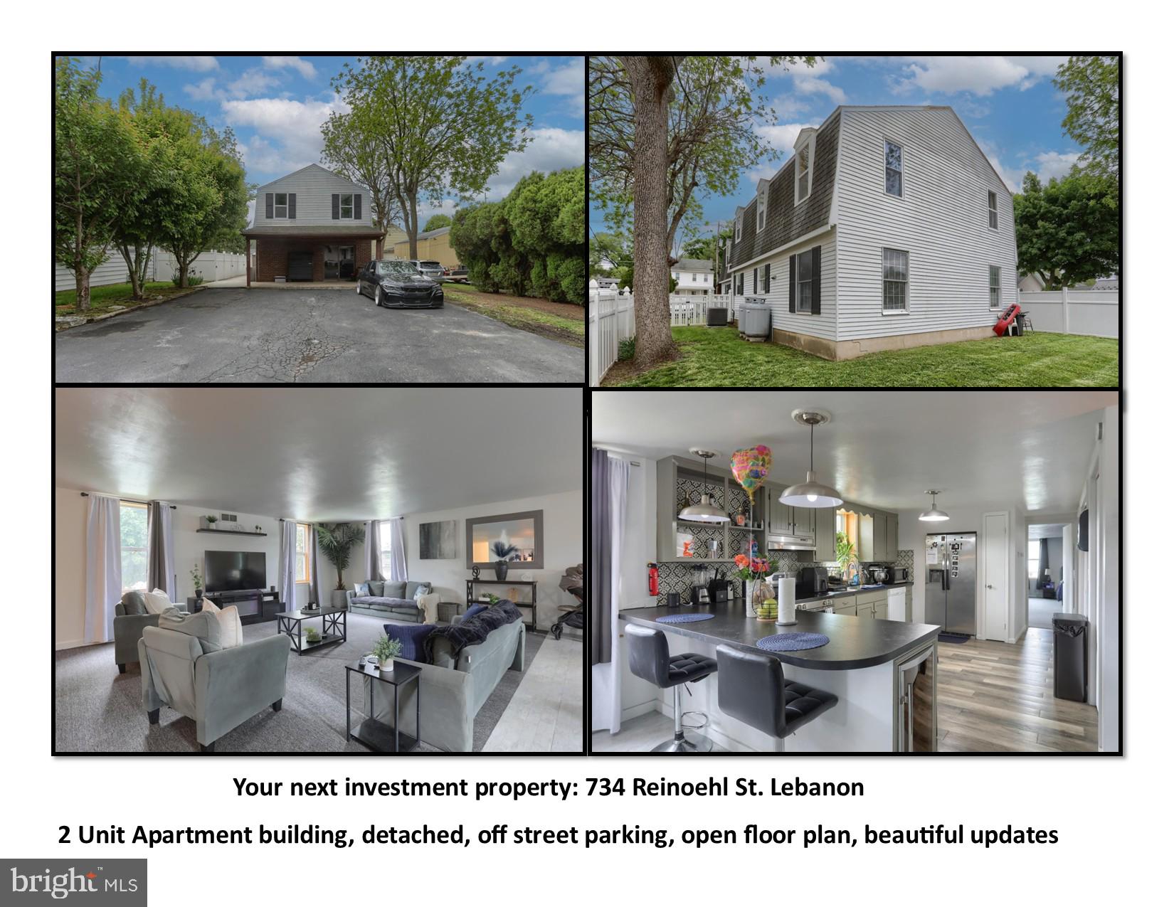 Looking to build your real estate portfolio?  You have to see this beautifully well kept, two-unit apartment building on a quiet street with limited traffic.  Each apartment is 1500 square feet with a desirable open floor plan. Spacious open living in the kitchen, dining and living room areas.   The first floor apartment is a 2 bed, 2 bath unit with its own laundry, propane brick built-in fireplace.  Beautifully updated kitchen and guest bath along with it's own laundry and a large pantry.  The second floor apartment has 1 extra-large bedroom with a walk-in closet, 1 bath and a beautiful open kitchen, this unit also has its own laundry and large pantry.  There is off-street parking for 6 cars.  Both units are currently leased at $1,500.00/mth. each. Both units have long term tenants who take good care of the property.  This is a great investment opportunity.  Move in or sit on this type of return for years. Schedule your showing before it's gone. Income and expenses will be added friday.