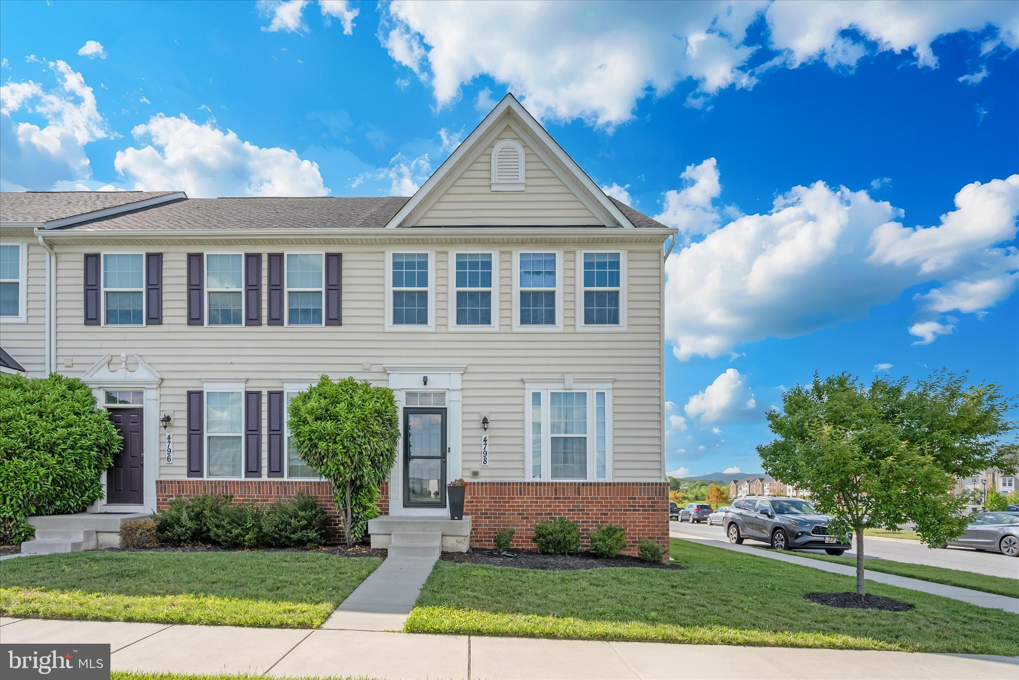 Located in the highly desirable Linton at Ballenger community, this spacious end-unit townhome combines modern style with everyday convenience. Inside, you’ll find an open and inviting layout featuring luxury vinyl plank flooring across the main and upper levels, adding both durability and contemporary appeal throughout the main living spaces.
The heart of the home is the beautifully designed with an open living room that flows into the kitchen, complete with an oversized center island perfect for entertaining, meal prep, or casual dining. Double ovens and stainless-steel appliances provide both style and functionality for everyday living.   The Dining Space is equipped for a large table or additional flex space and flows to the rear yard.     The primary suite offers a relaxing retreat with generous walk-in closets and a spa-inspired en-suite bath. Additional bedrooms provide flexible space for guests, a home office, or hobbies. An upper-level laundry room adds extra convenience to daily routines.    The finished lower level includes a large recreation area along with a storage room and space for an additional room and rough in for a future bathroom addition. Outside, enjoy the privacy of a white vinyl fenced backyard that leads to the detached two-car garage featuring finished walls and flooring.    Residents of Linton at Ballenger enjoy access to an impressive array of community amenities, including a clubhouse, fitness center, swimming pool, dog park, playgrounds, and recreation areas. Ideally situated near major commuter routes, this home also offers convenient access to dining, shopping, entertainment, medical services, and no city taxes.